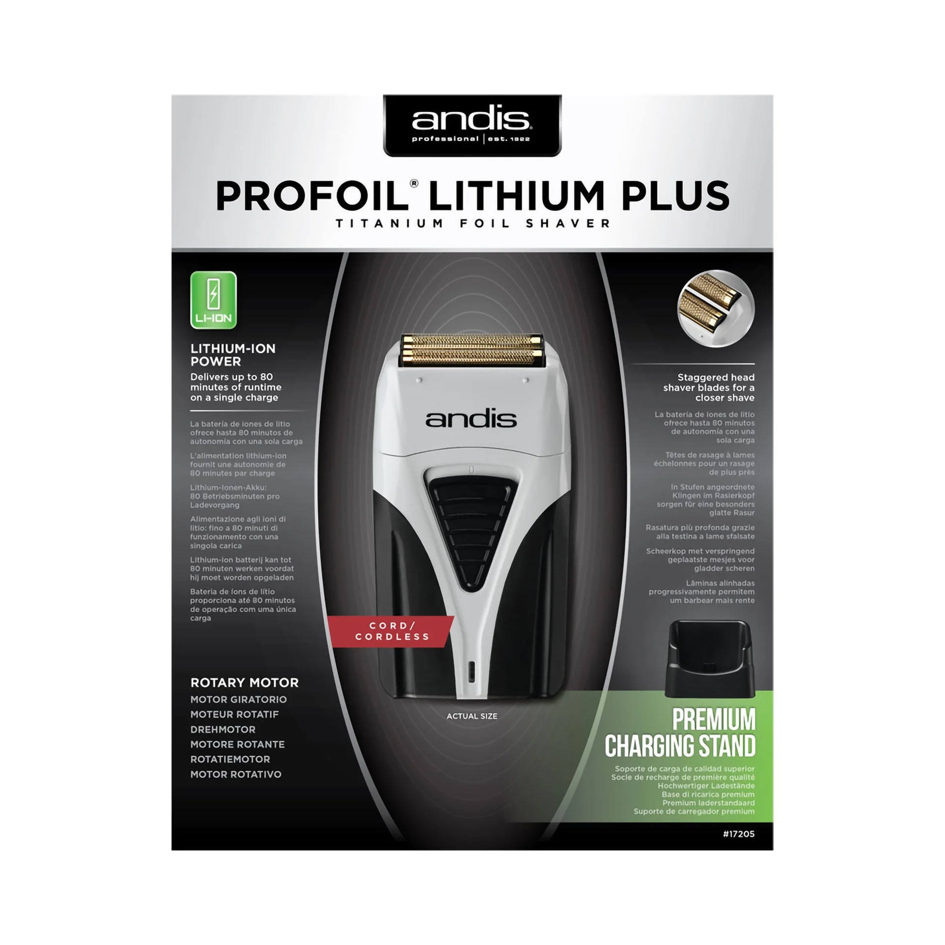 Andis - Profoil Lithium Titanium Foil Shaver - Image 12