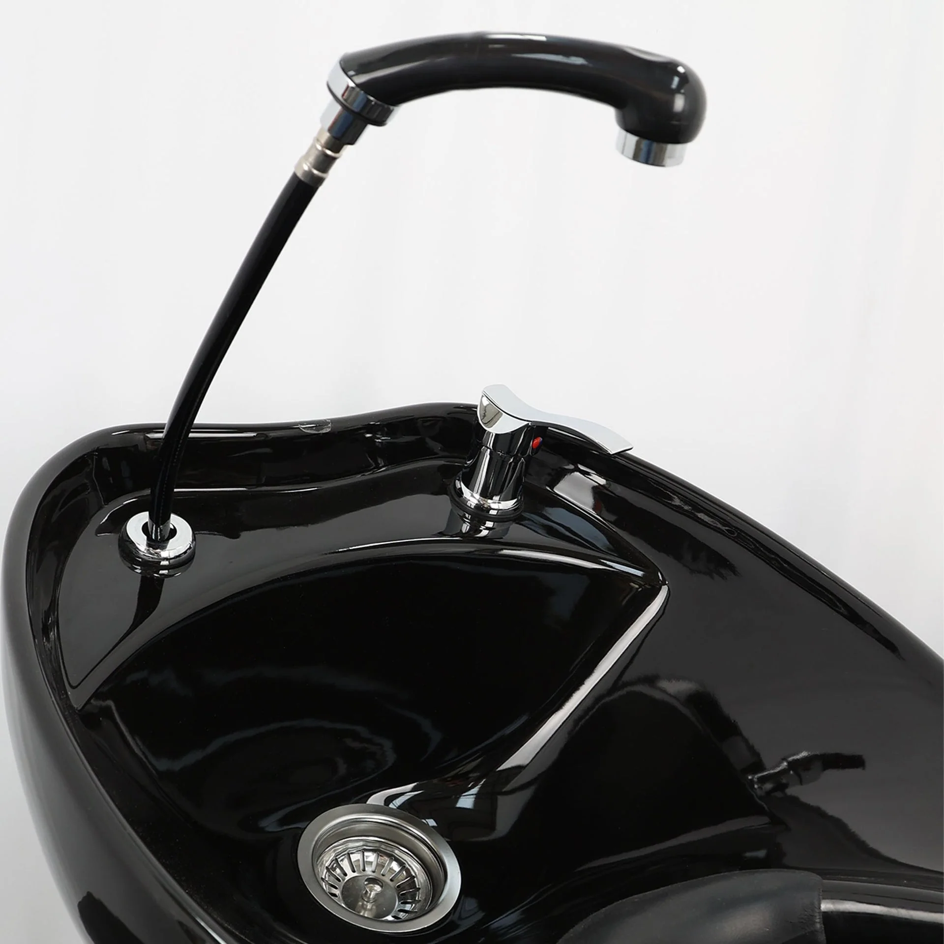 Backwash Chair - Ergonomic Luxury Basin Adjustable Chair Black - Image 12