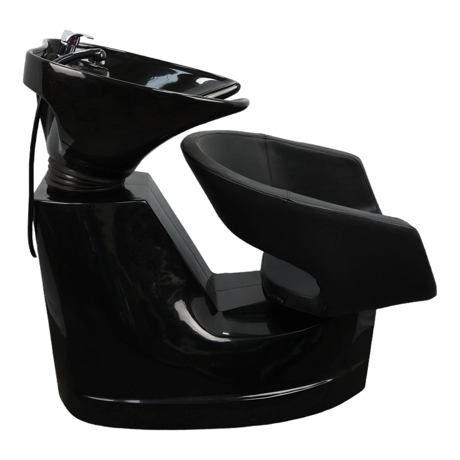 Backwash Chair - Modern Elegance Basin Adjustable Chair Black - Image 3