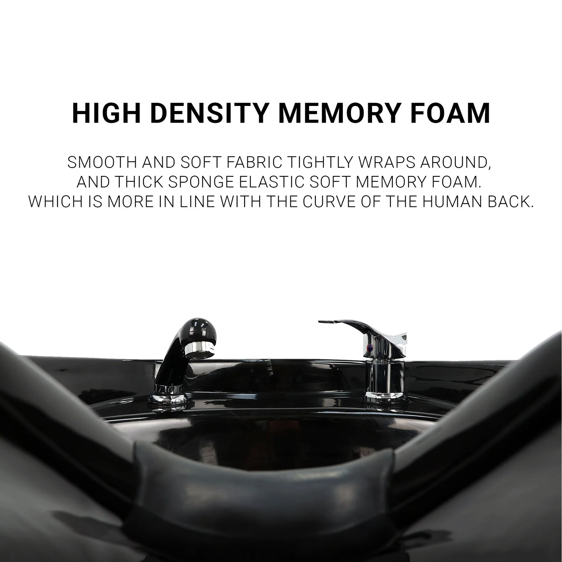 Backwash Chair - Modern Elegance Basin Adjustable Chair Black - Image 9