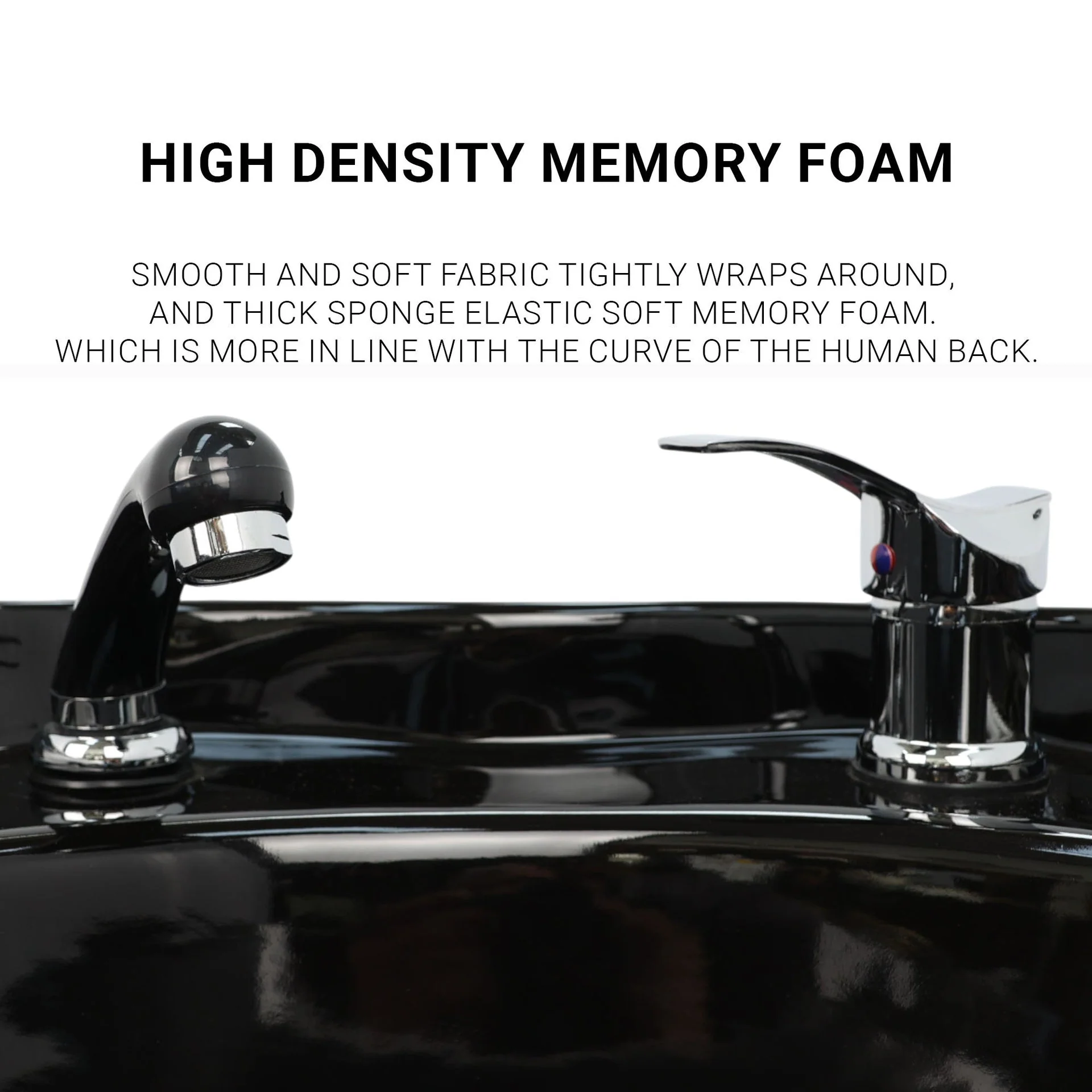 Backwash Chair - Premium Contour Basin Adjustable Chair Black - Image 9