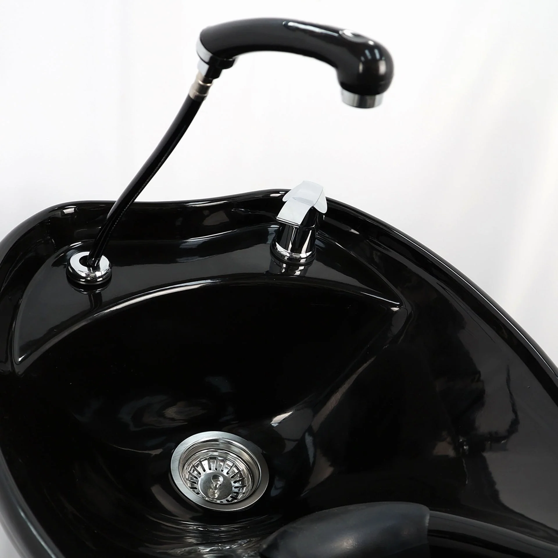 Backwash Chair - Rinse and Relax Basin Adjustable Chair Black - Image 14