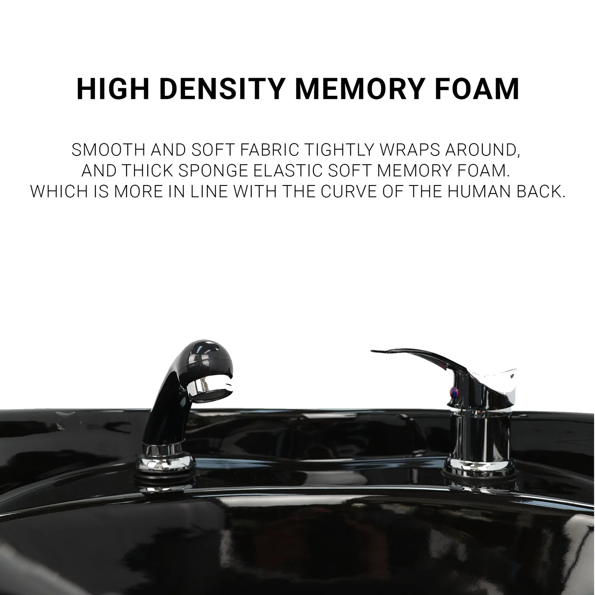 Backwash Chair - Sleek Comfort Basin Adjustable Chair Black - Image 5