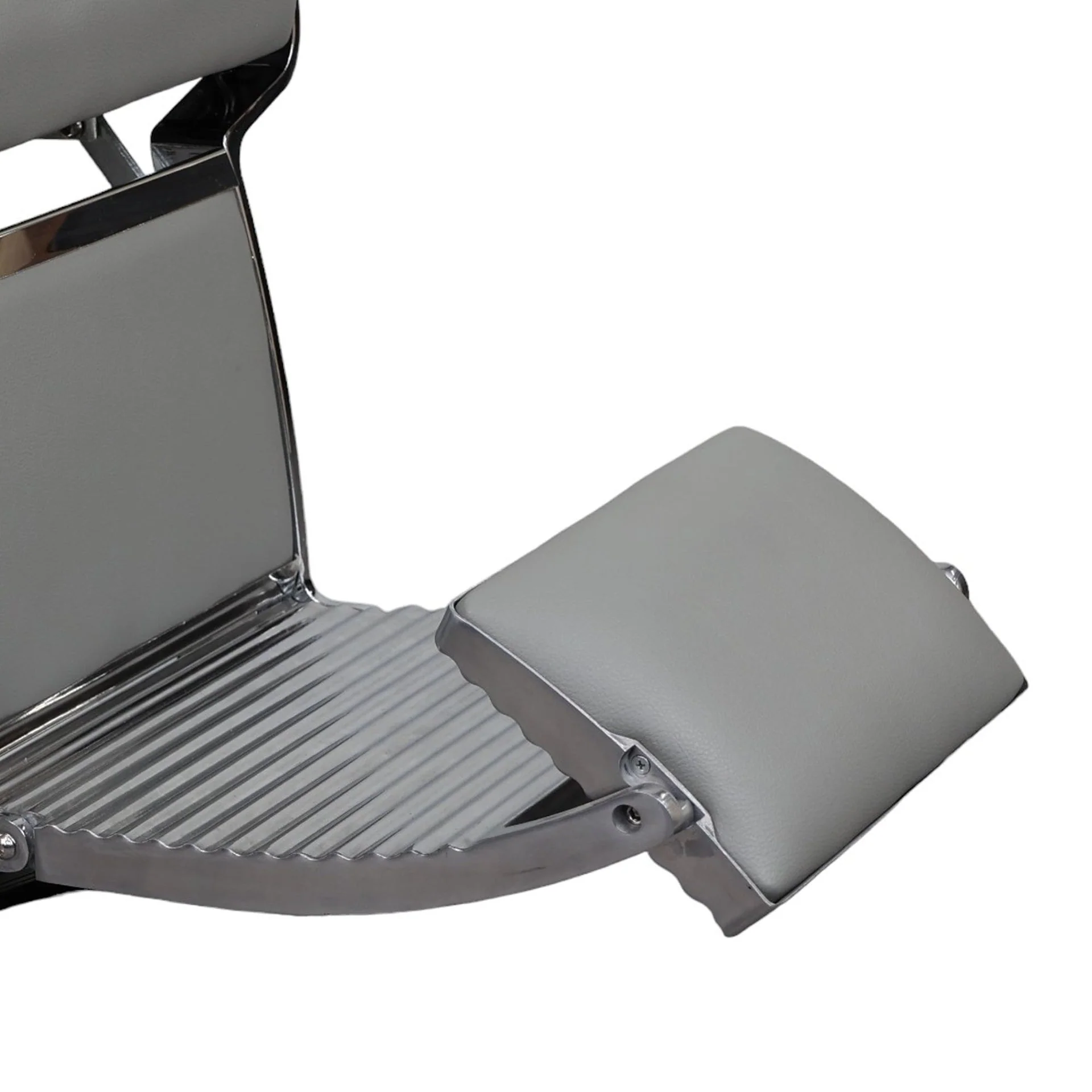 Barber Chair - Luxurious Belmont Grey & Crome Accents - Image 7
