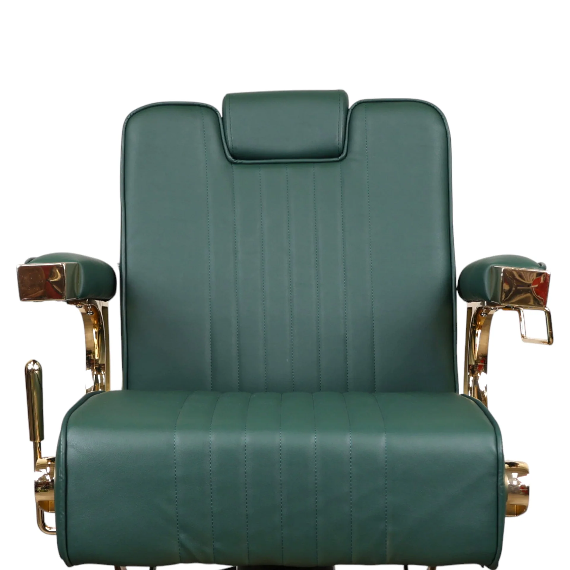Barber Chair - Retro Green & Gold Accents - Image 5