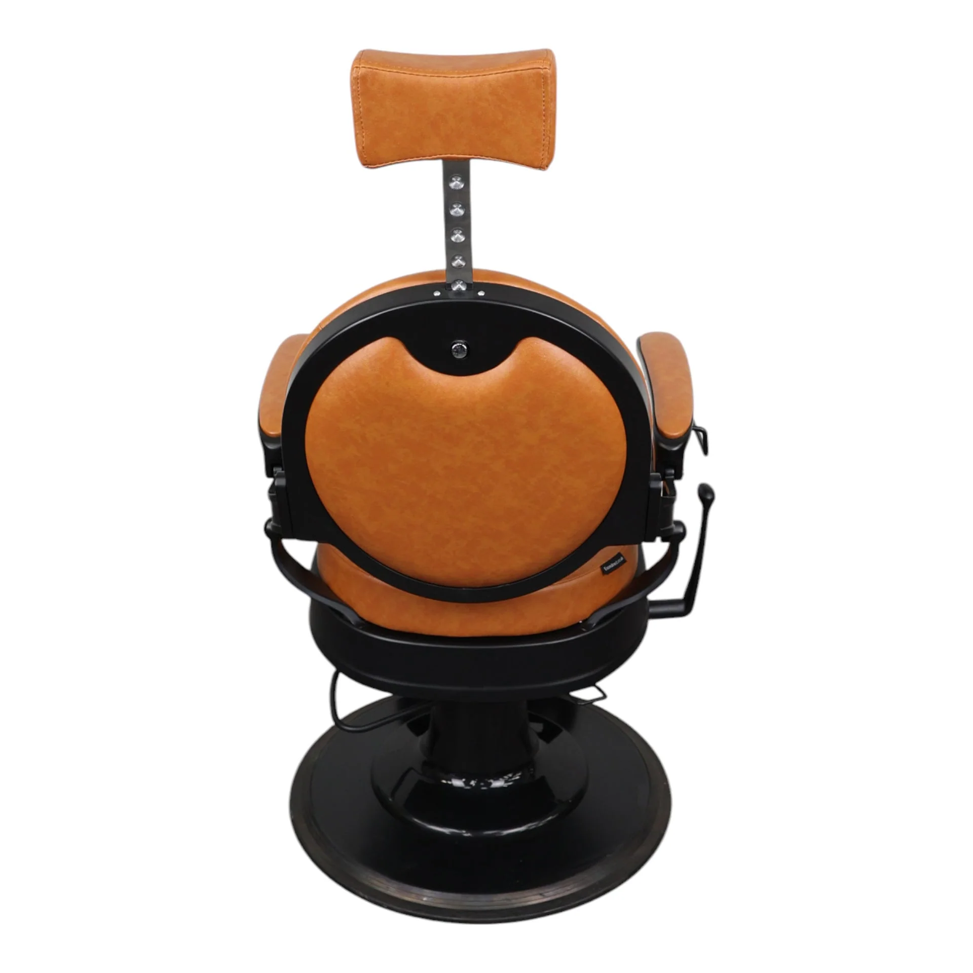 Barber Chair - Vintage Style Camel & Black Accents - Image 10