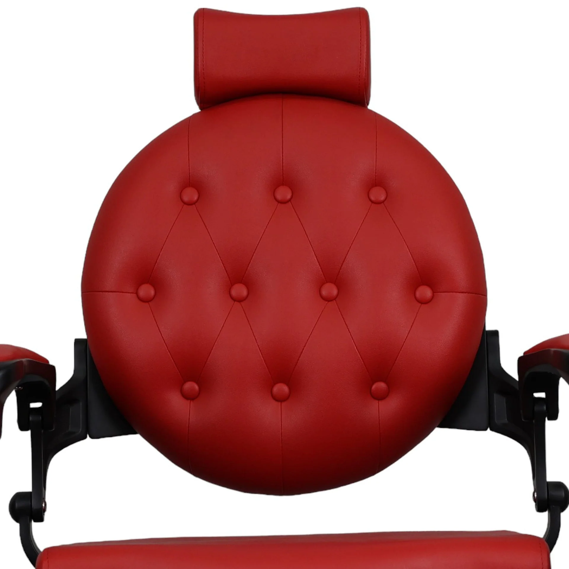 Barber Chair - Vintage Style Red & Black Accents - Image 7