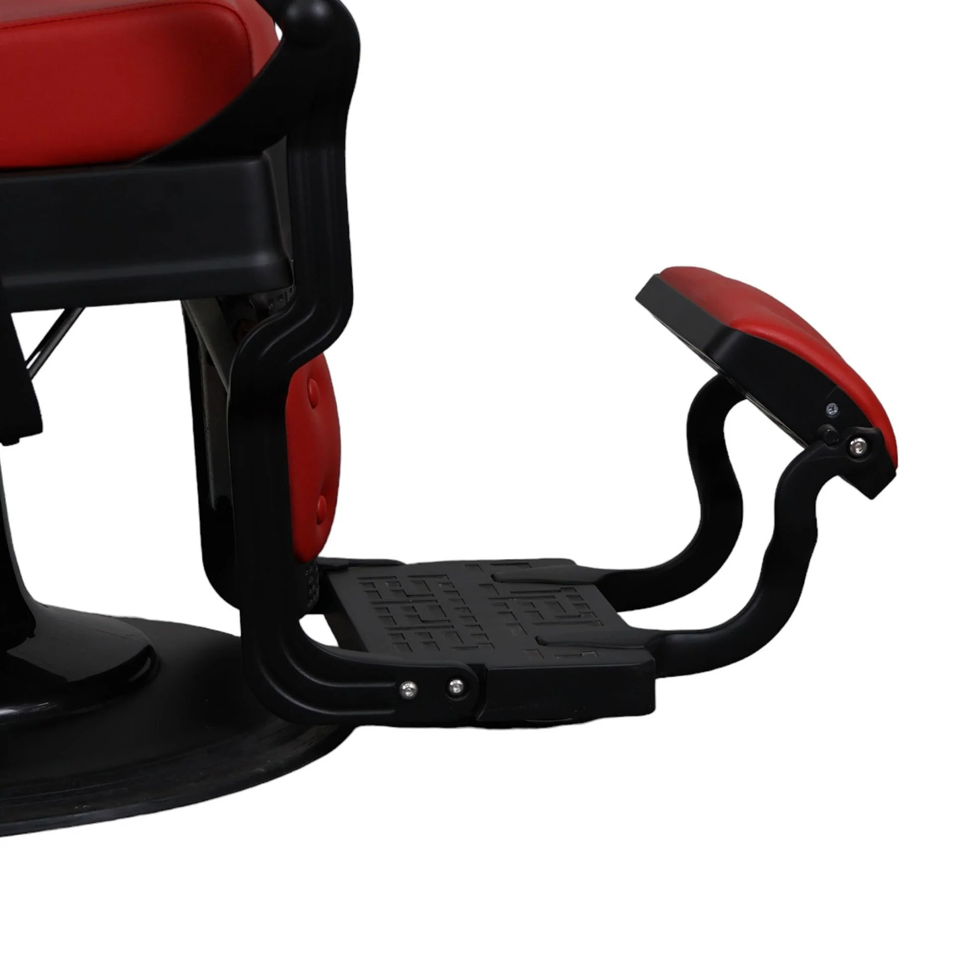 Barber Chair - Vintage Style Red & Black Accents - Image 9