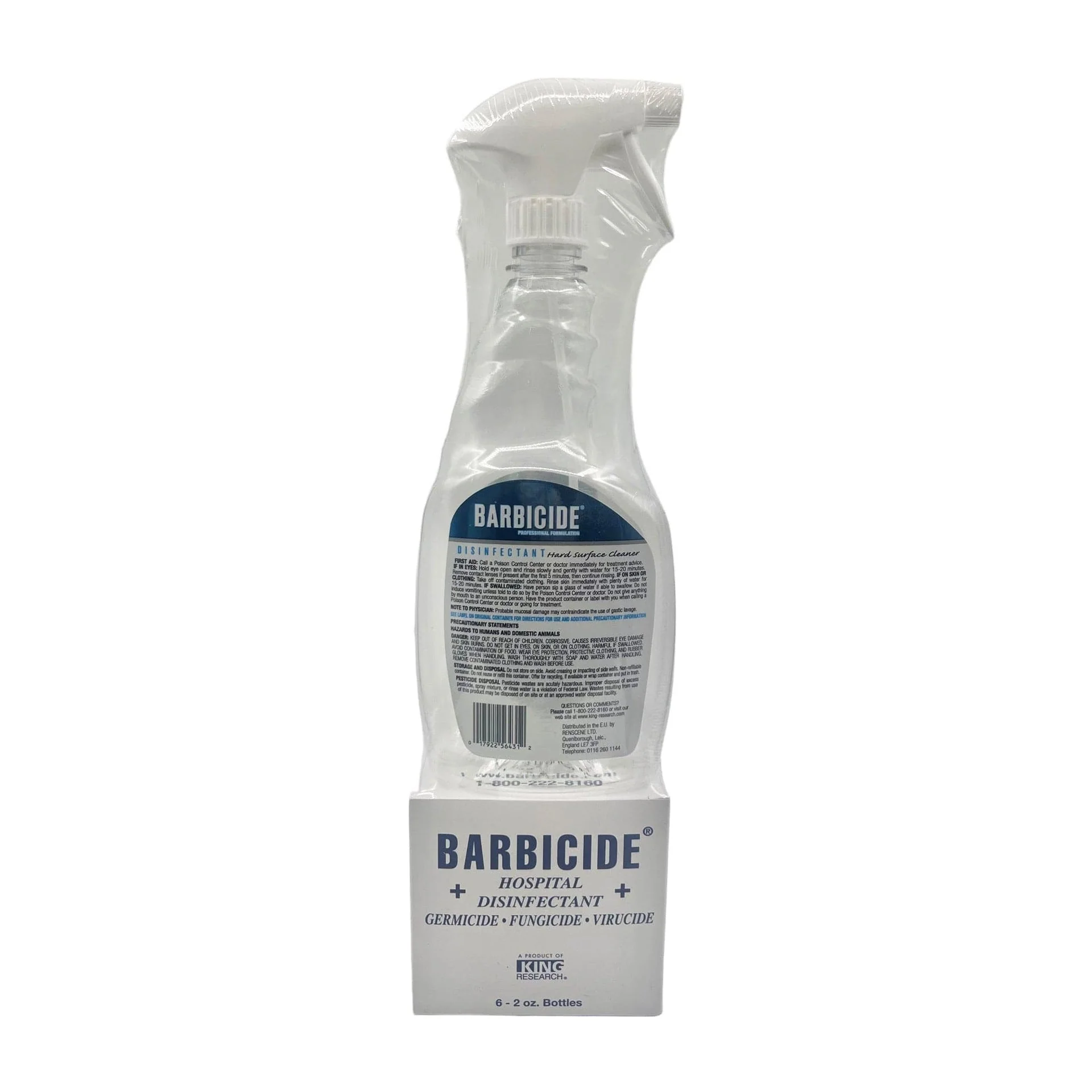 Barbicide - Disinfectant Hard Surface Cleaner 6x59ml (2oz) Refills - Image 4