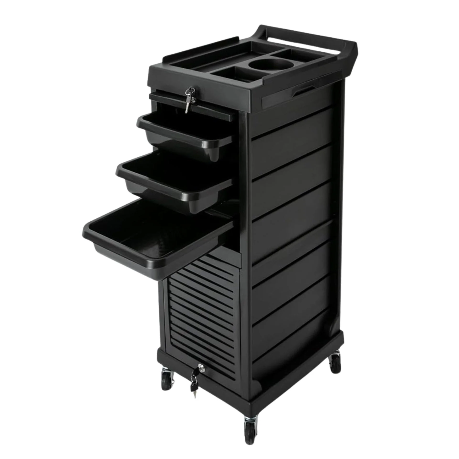 Eson - Hairdresser Multi-Function Trolley With Locking Doors - Image 6