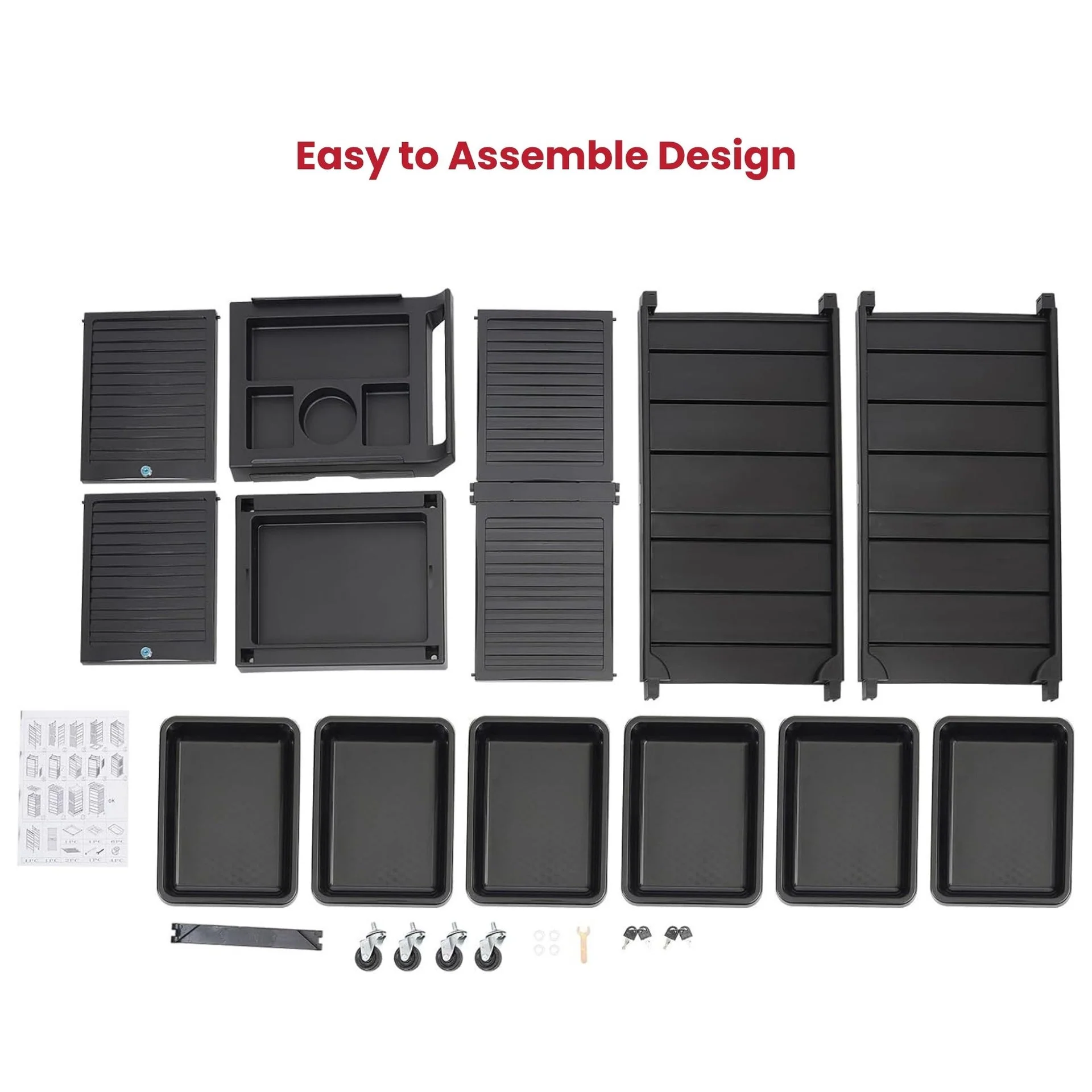 Eson - Hairdresser Multi-Function Trolley With Locking Doors - Image 9