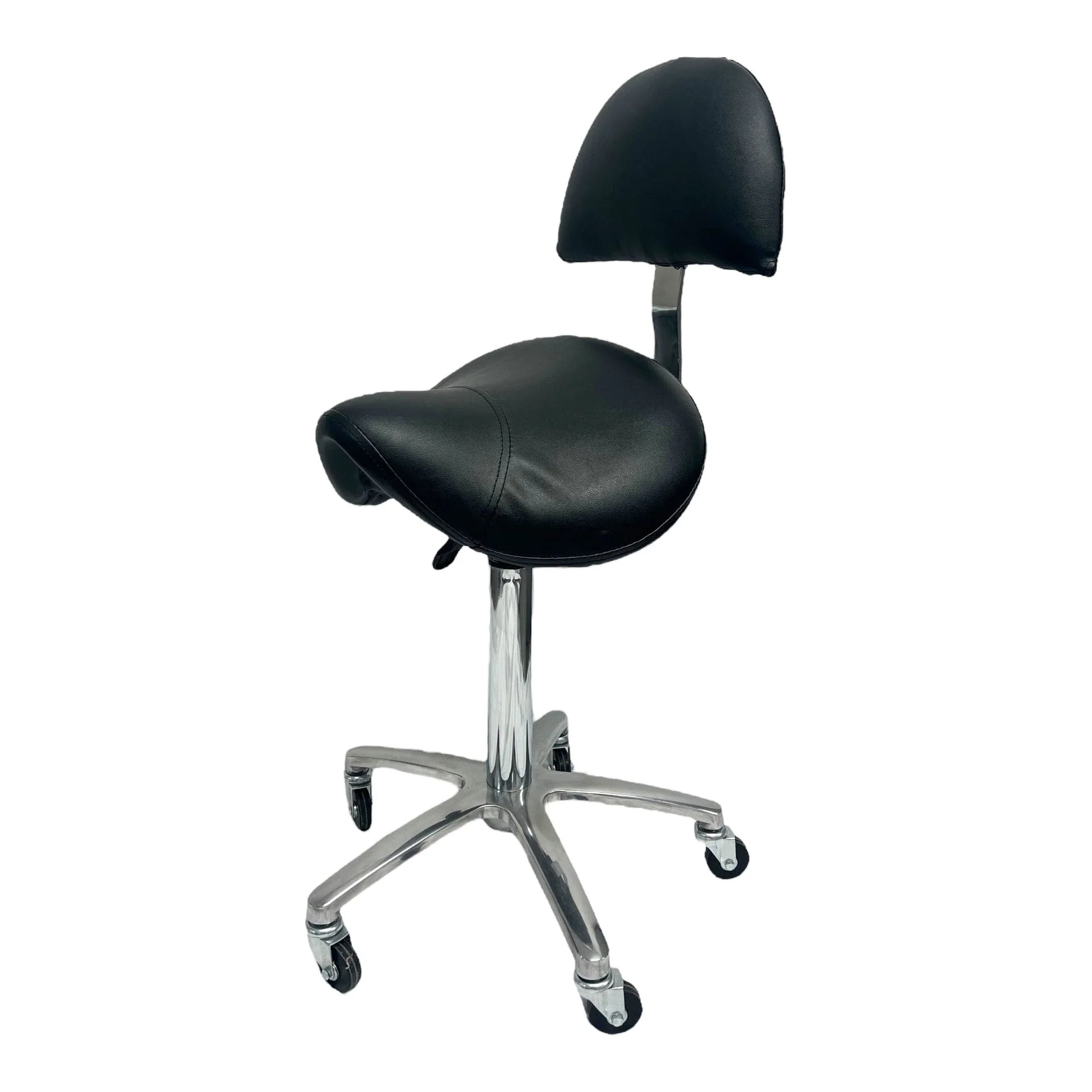 Eson - Saddle Chair with Backrest Ergonomic Rolling Stool for Salon & Clinic - Image 6