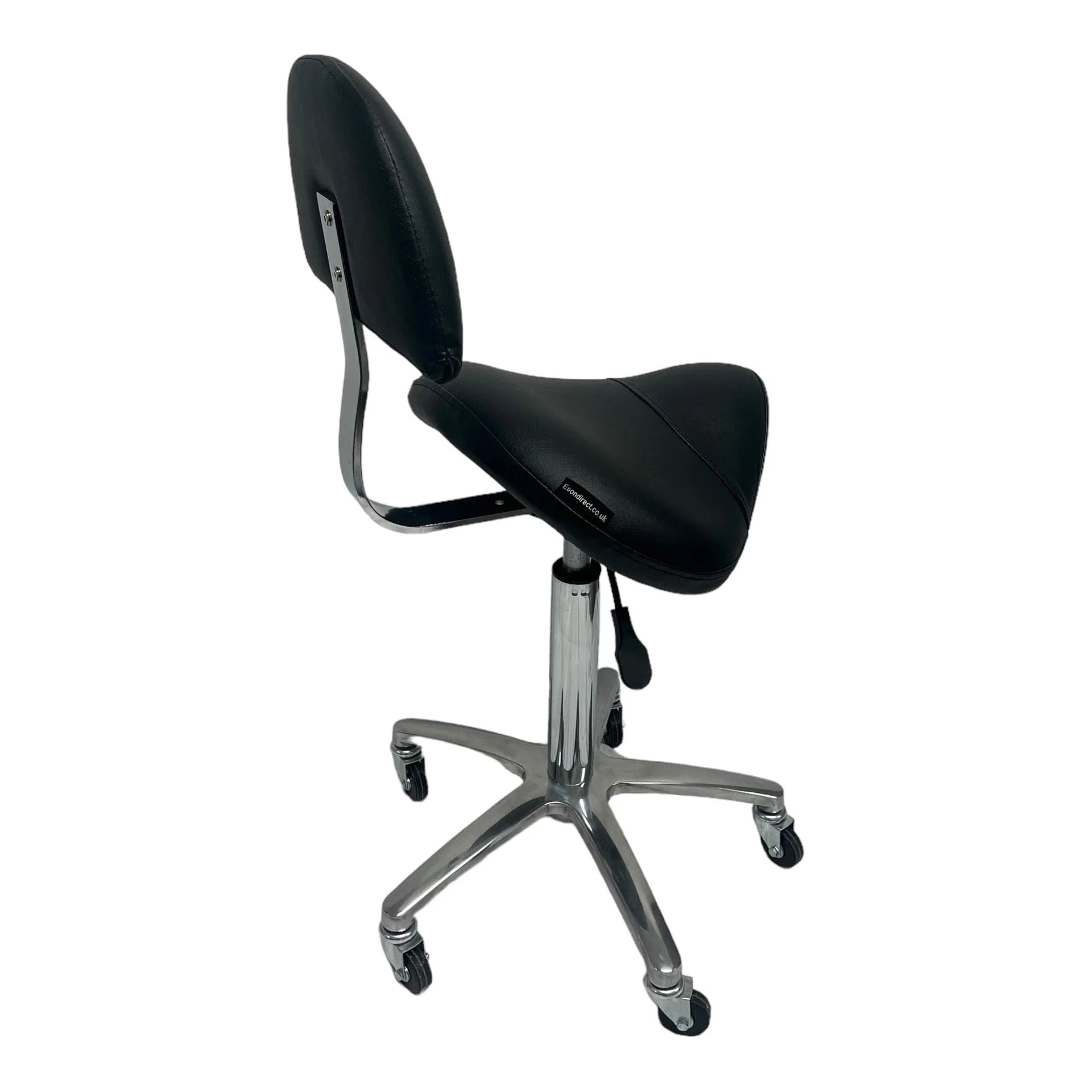 Eson - Saddle Chair with Backrest Ergonomic Rolling Stool for Salon & Clinic - Image 7