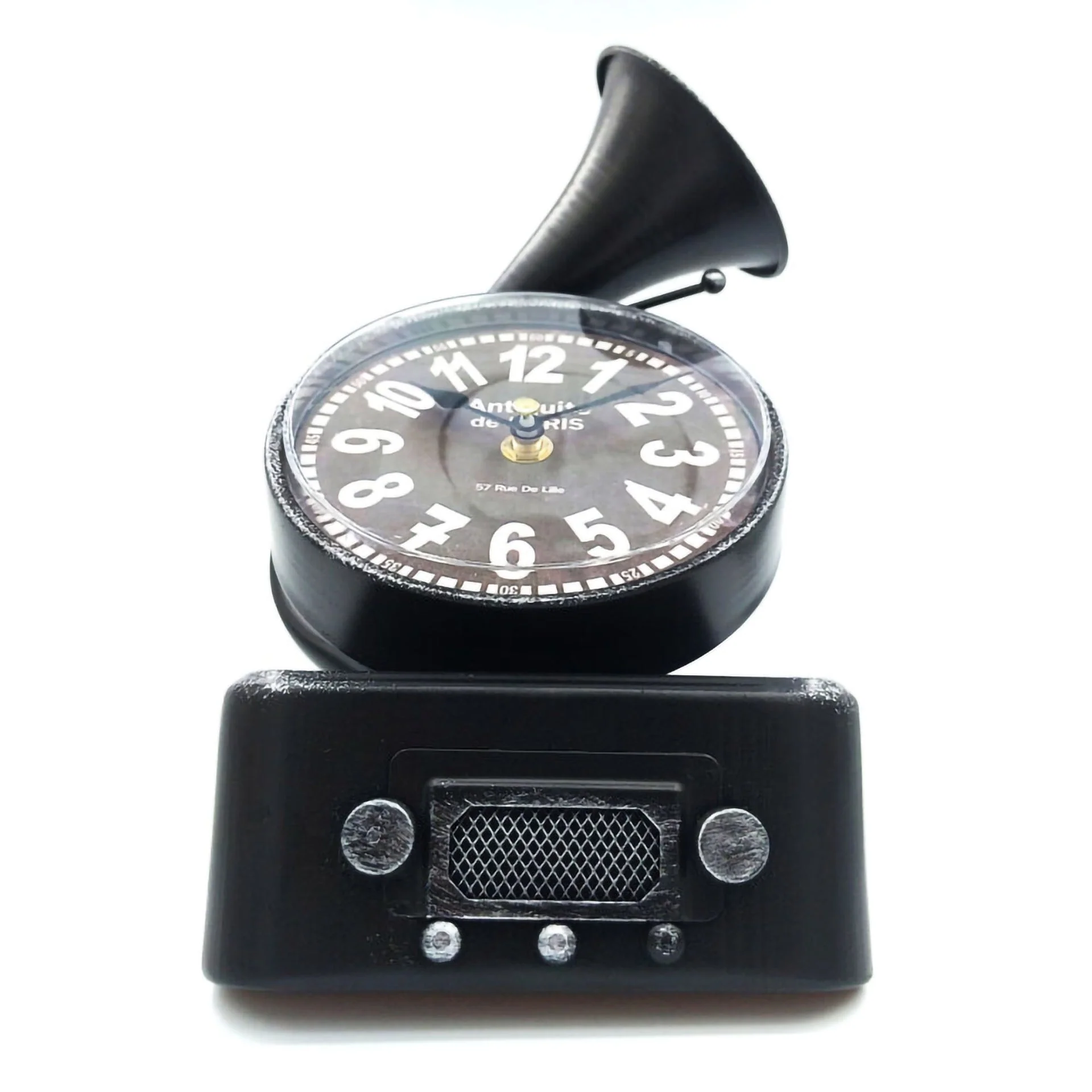 Eson - Vintage Classic Horn Alarm Clock 28cm - Image 9