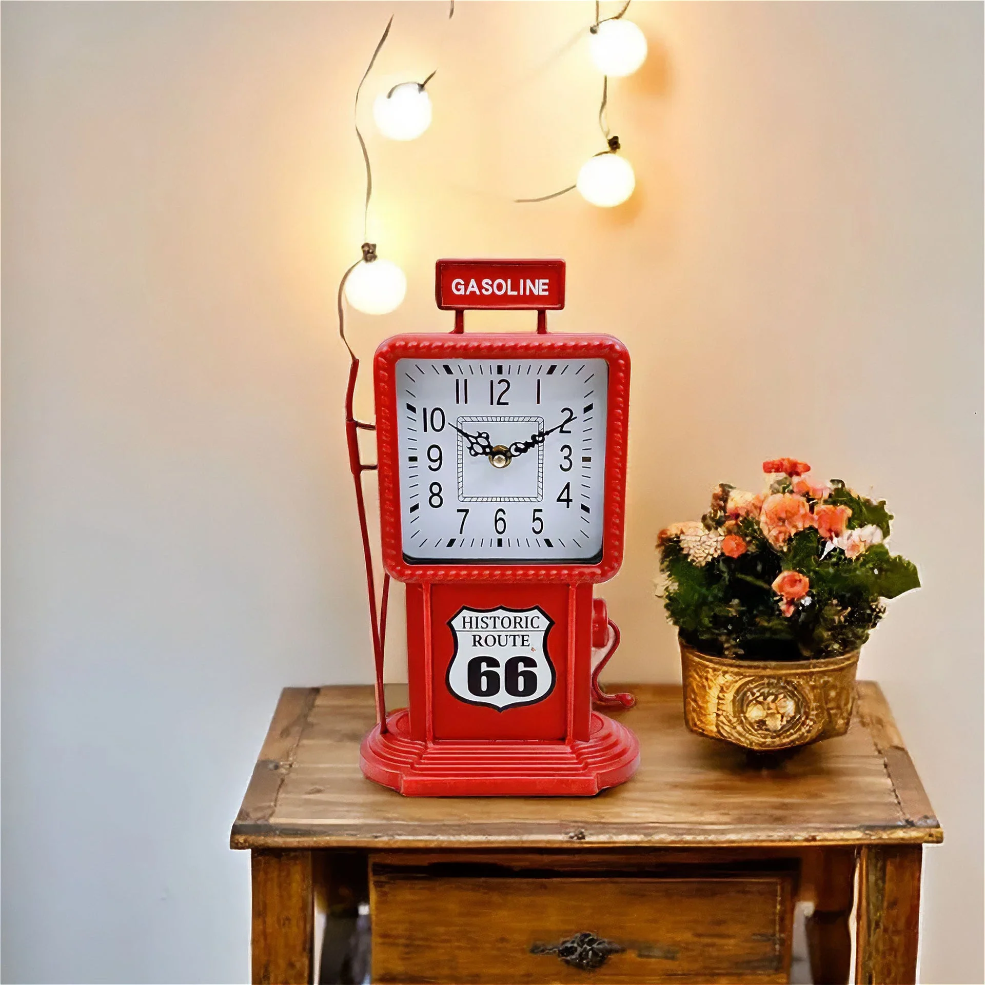 Eson - Vintage Gasoline Table Clock 30cm - Image 4