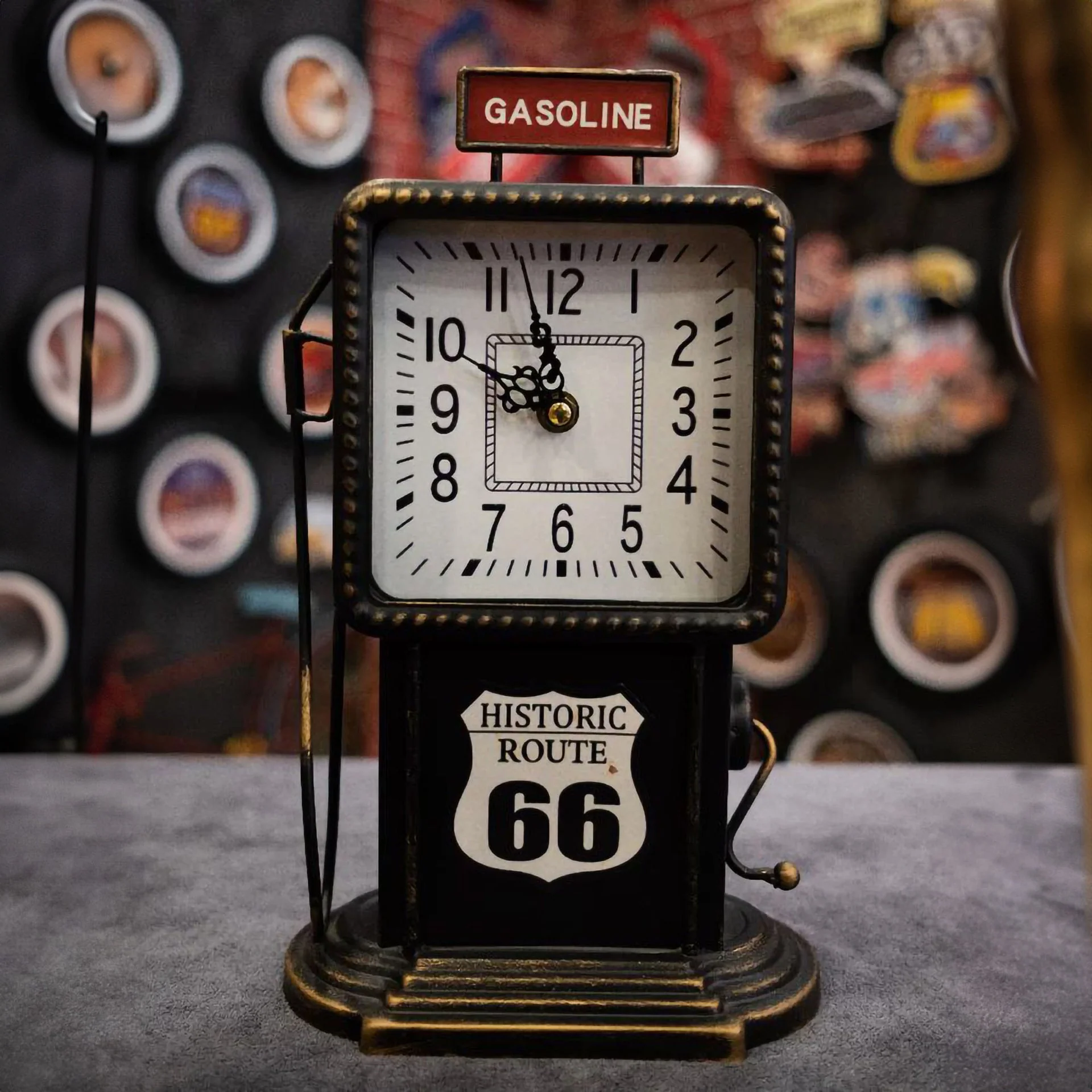 Eson - Vintage Gasoline Table Clock 30cm - Image 5
