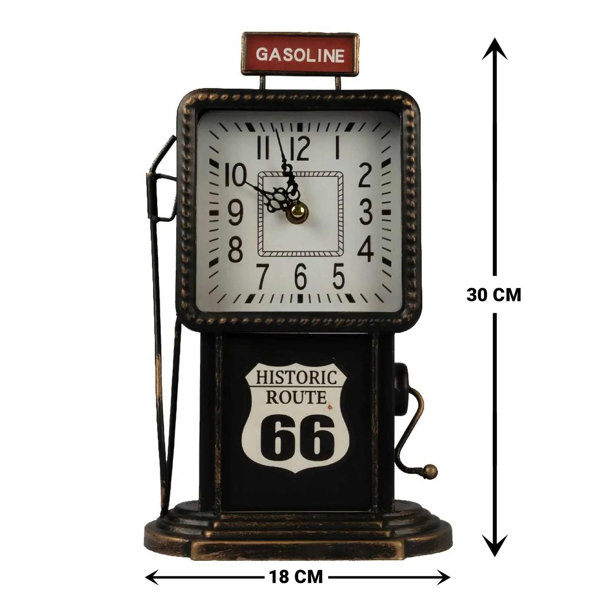 Eson - Vintage Gasoline Table Clock 30cm - Image 6
