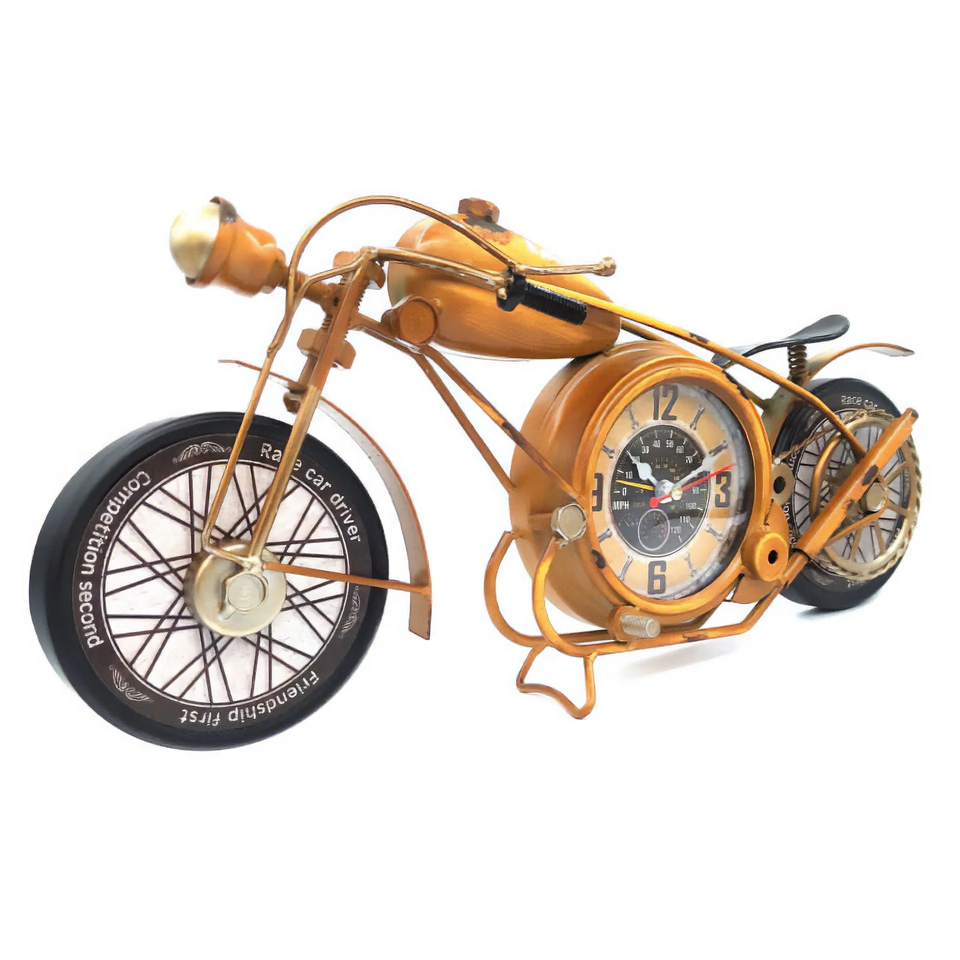 Eson - Vintage Retro Miniature Motorbike Clock 20cm - Image 3