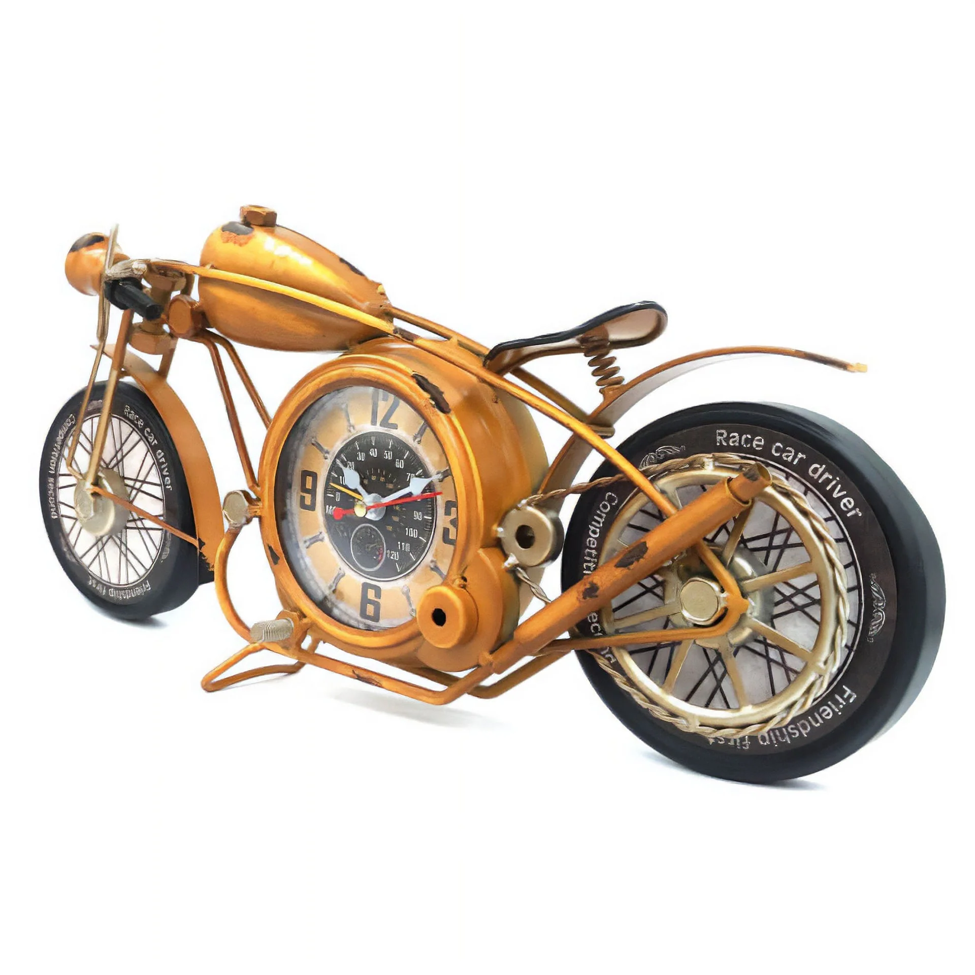 Eson - Vintage Retro Miniature Motorbike Clock 20cm - Image 4