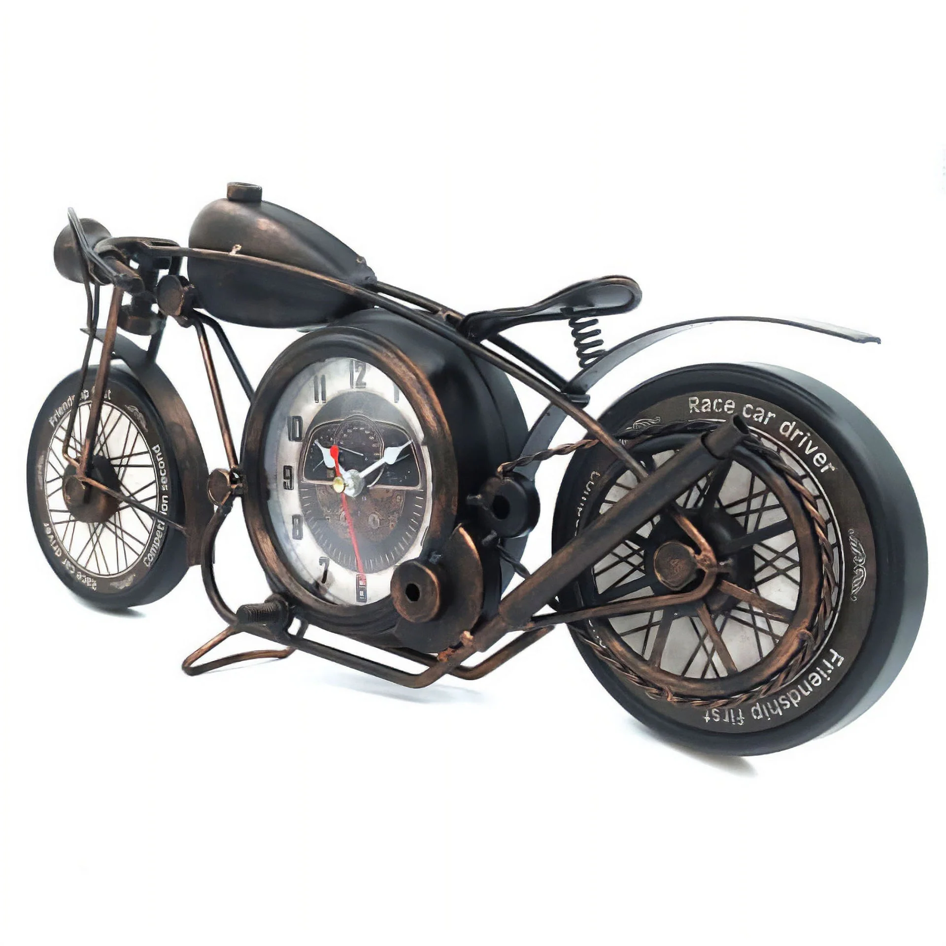 Eson - Vintage Retro Miniature Motorbike Clock 20cm - Image 5