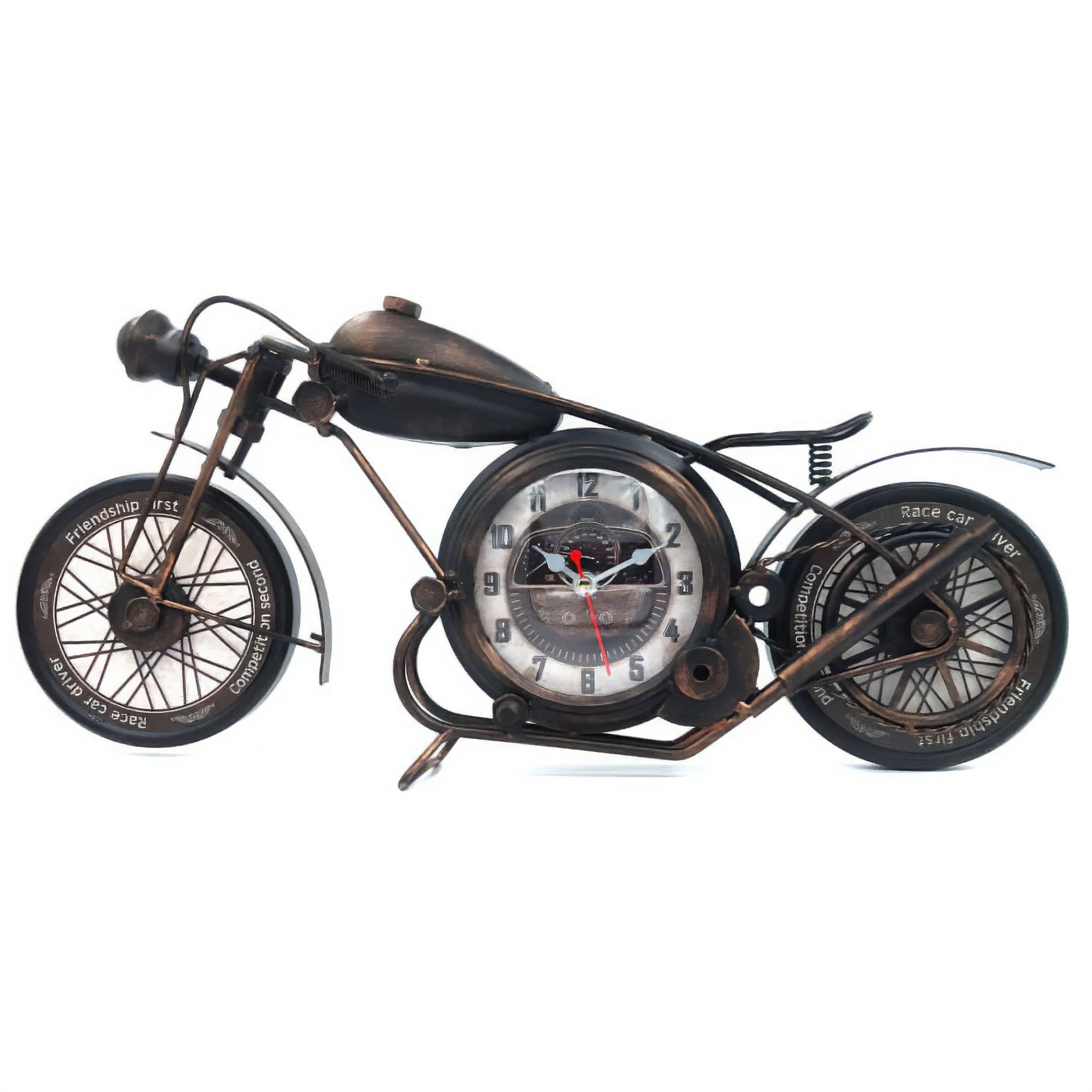 Eson - Vintage Retro Miniature Motorbike Clock 20cm - Image 6