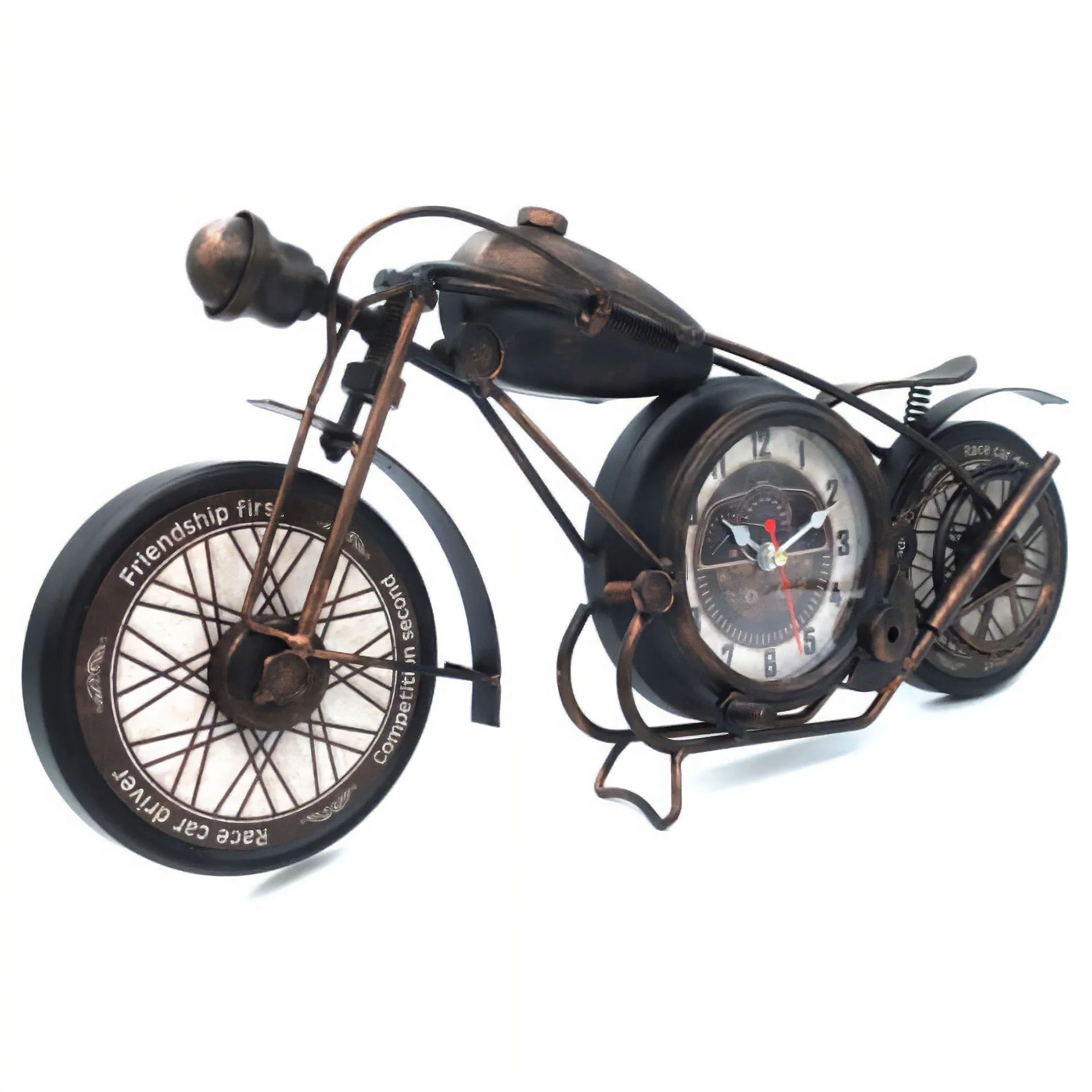 Eson - Vintage Retro Miniature Motorbike Clock 20cm - Image 7