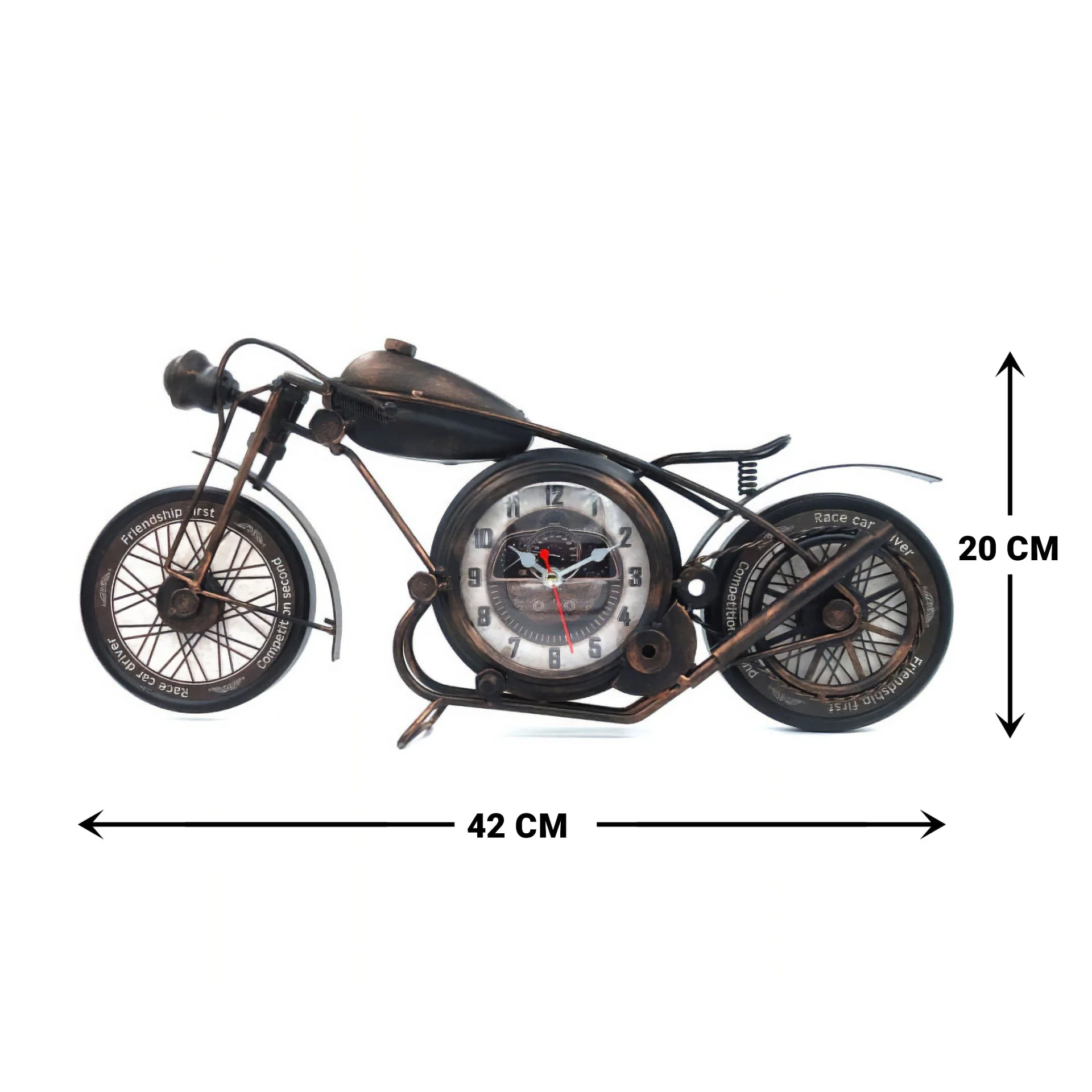 Eson - Vintage Retro Miniature Motorbike Clock 20cm - Image 8