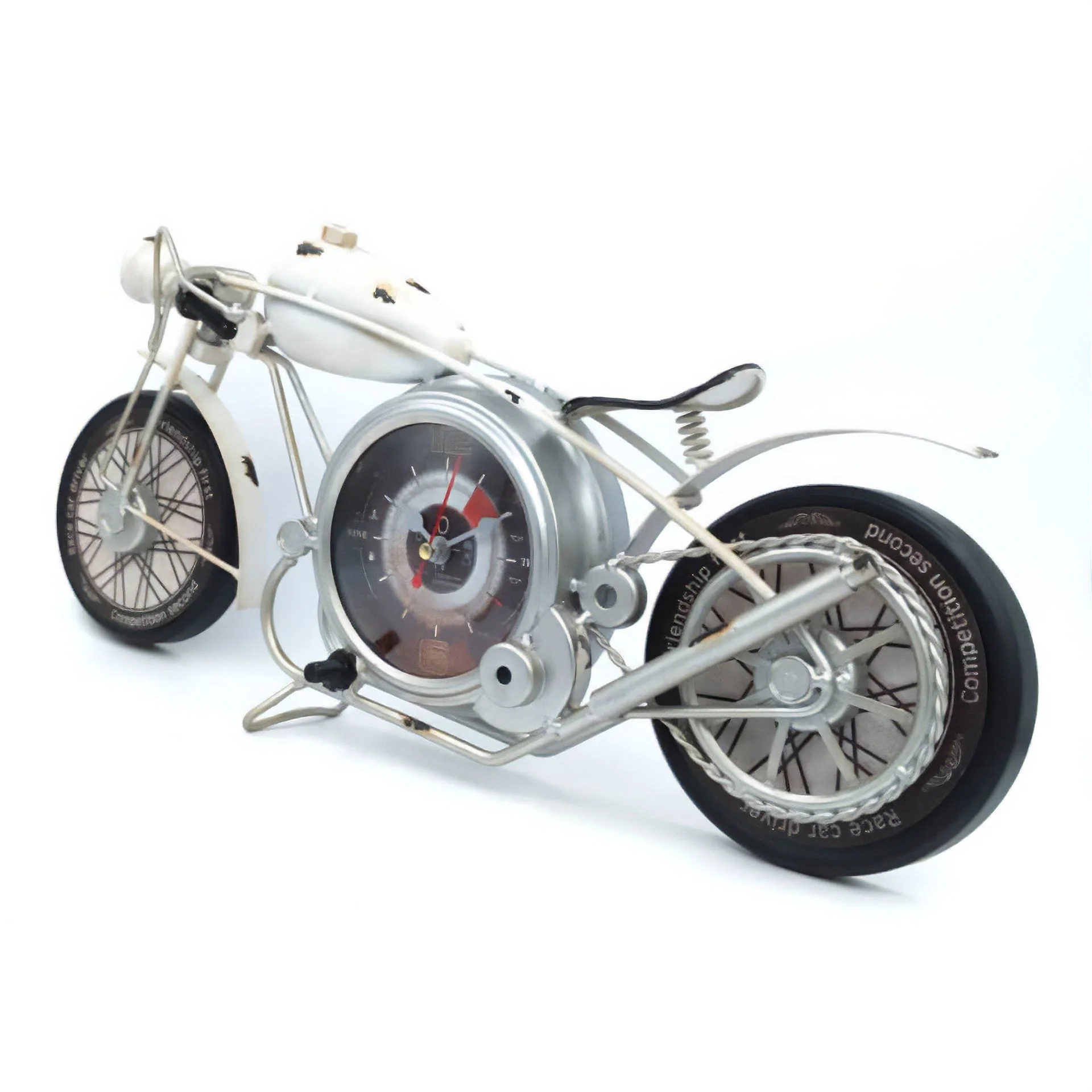 Eson - Vintage Retro Miniature Motorbike Clock 20cm - Image 9
