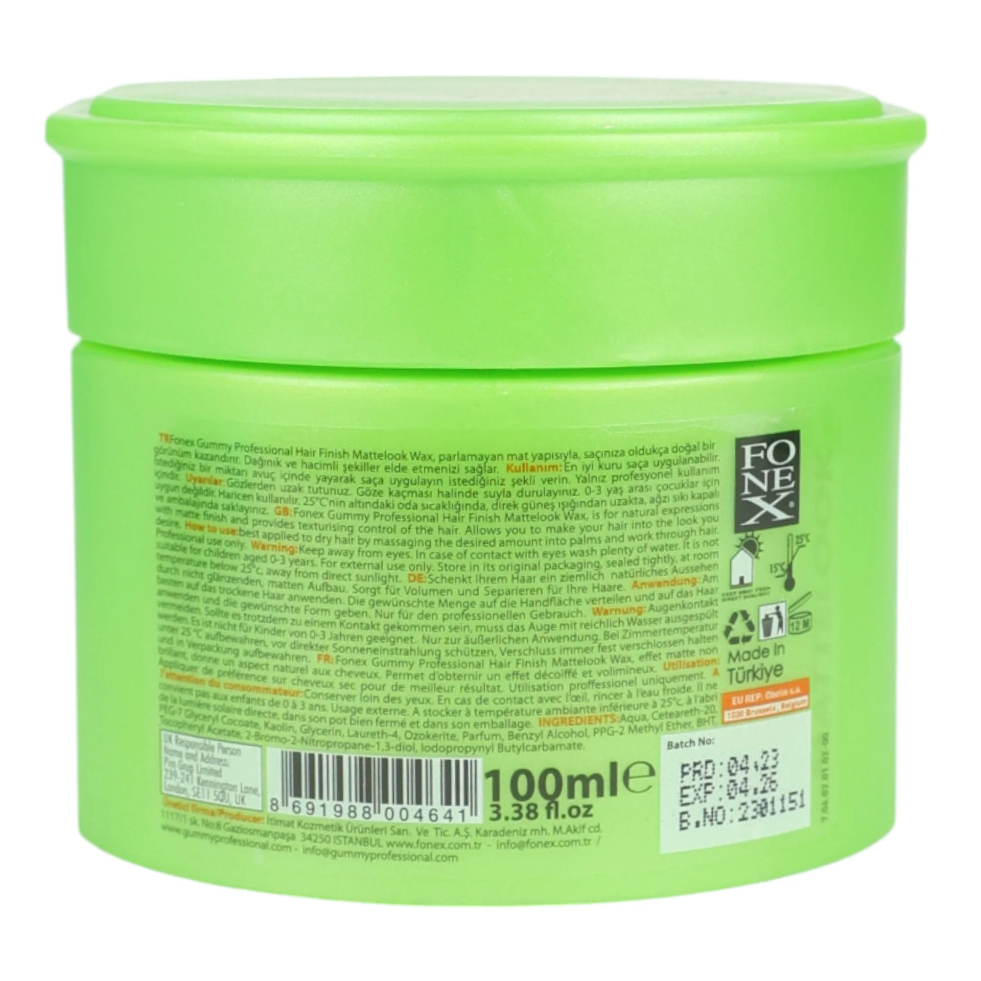 Fonex - Hair Styling Wax Matte Look 100ml - Image 6