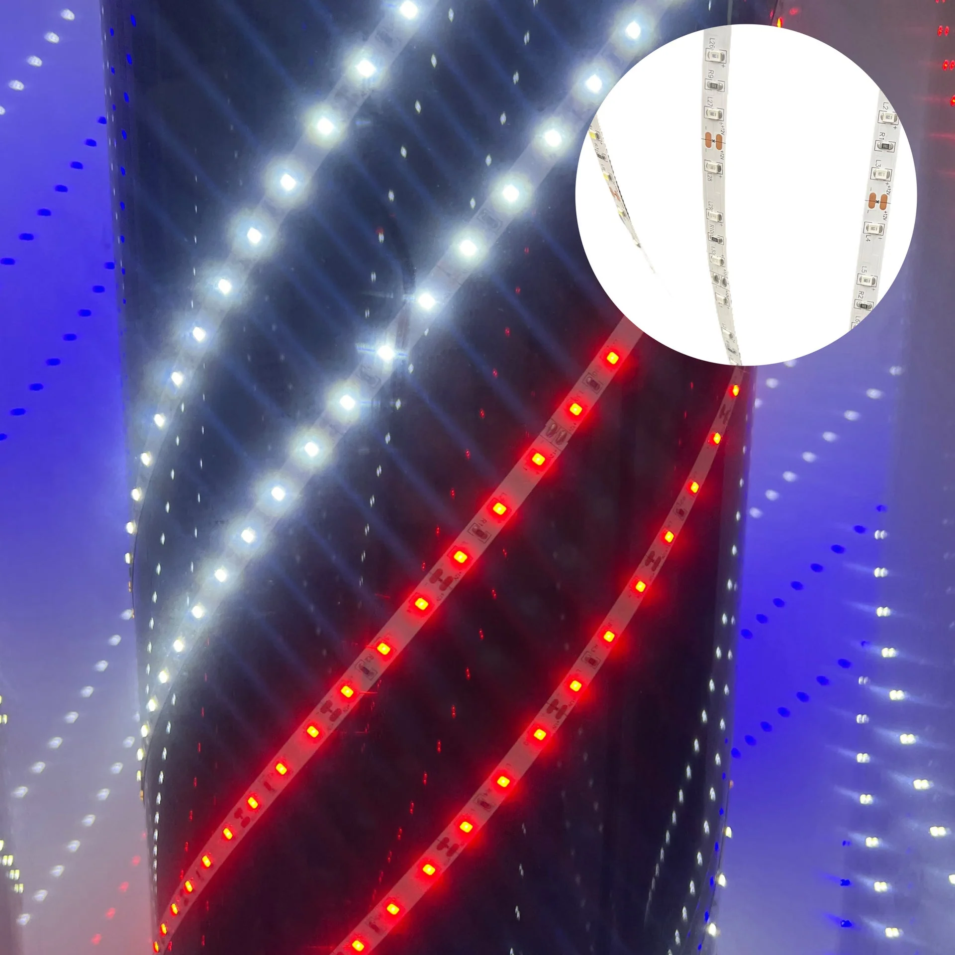 Gabri - Floor Barber Pole Lantern Style Digital Led Light 1.8m - Image 10