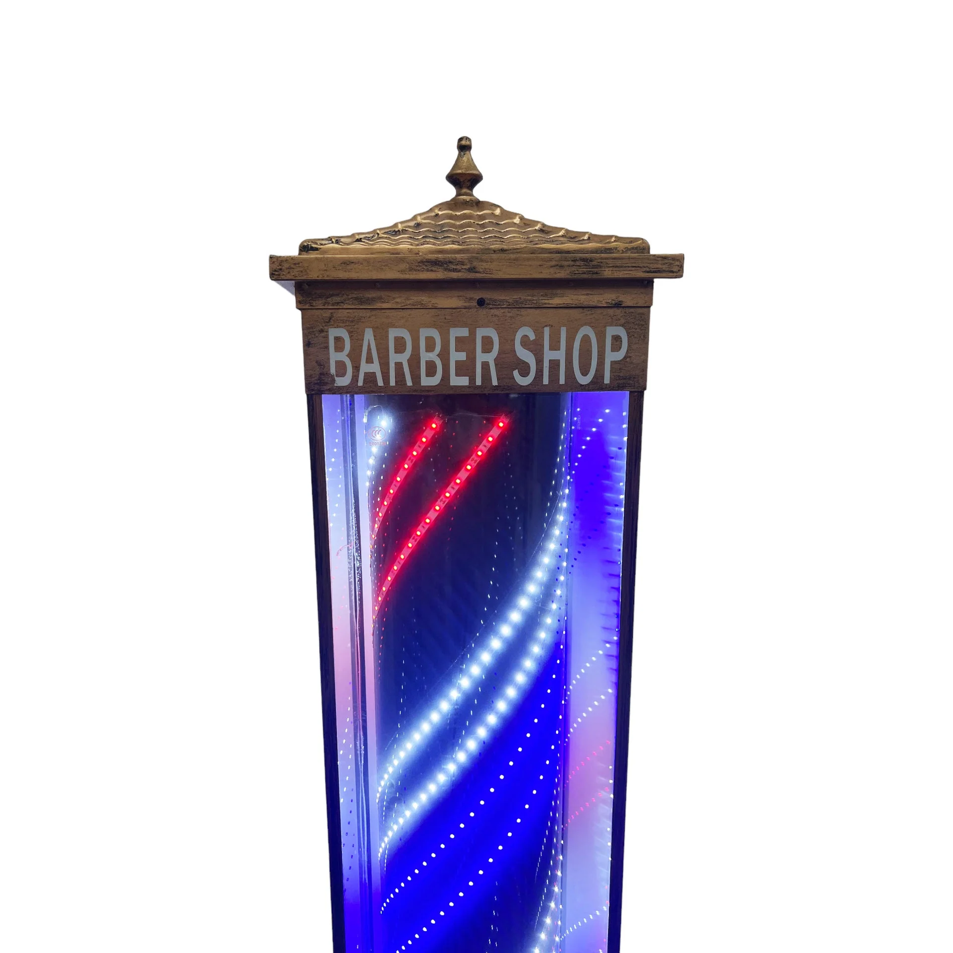 Gabri - Floor Barber Pole Lantern Style Digital Led Light 1.8m - Image 9