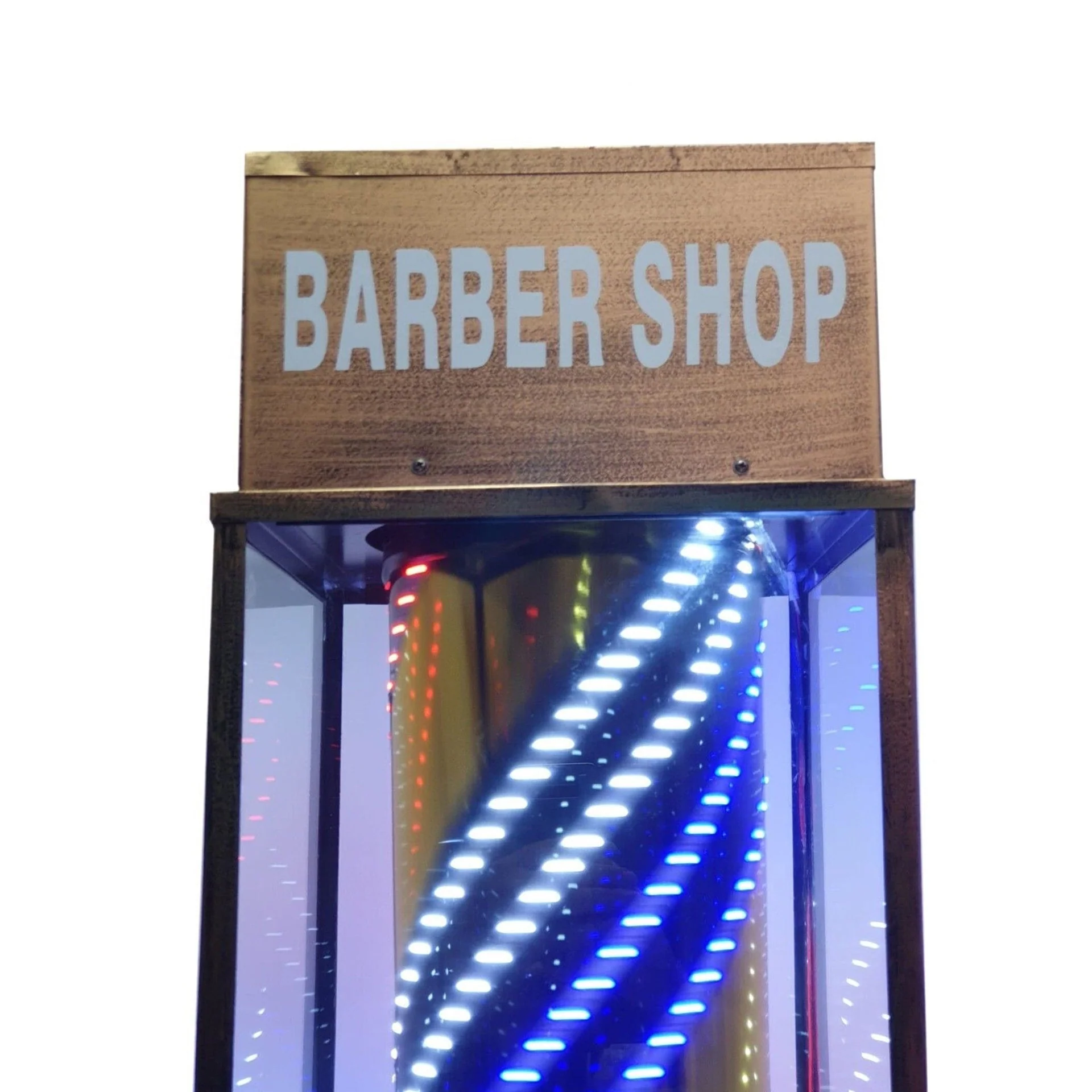 Gabri - Floor Barber Pole Lantern Style Digital Led Light 2.3m - Image 10