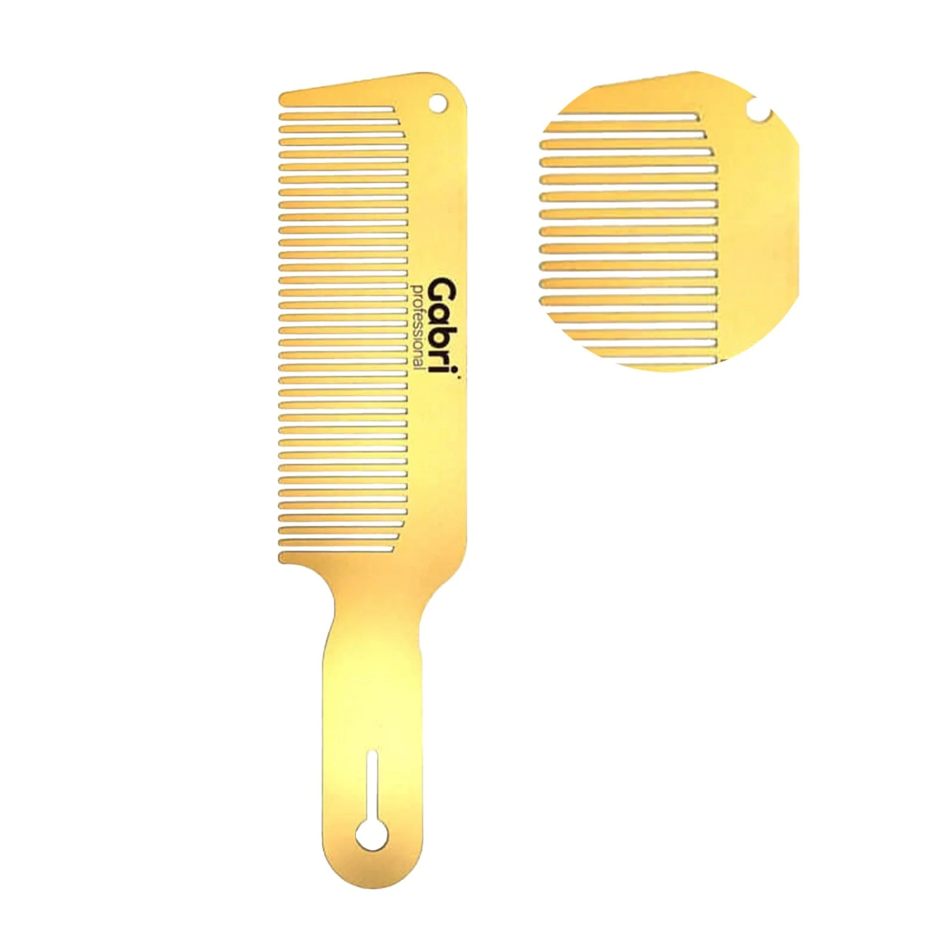 Gabri - Gold Metal Taper & Detangler Comb - Image 3