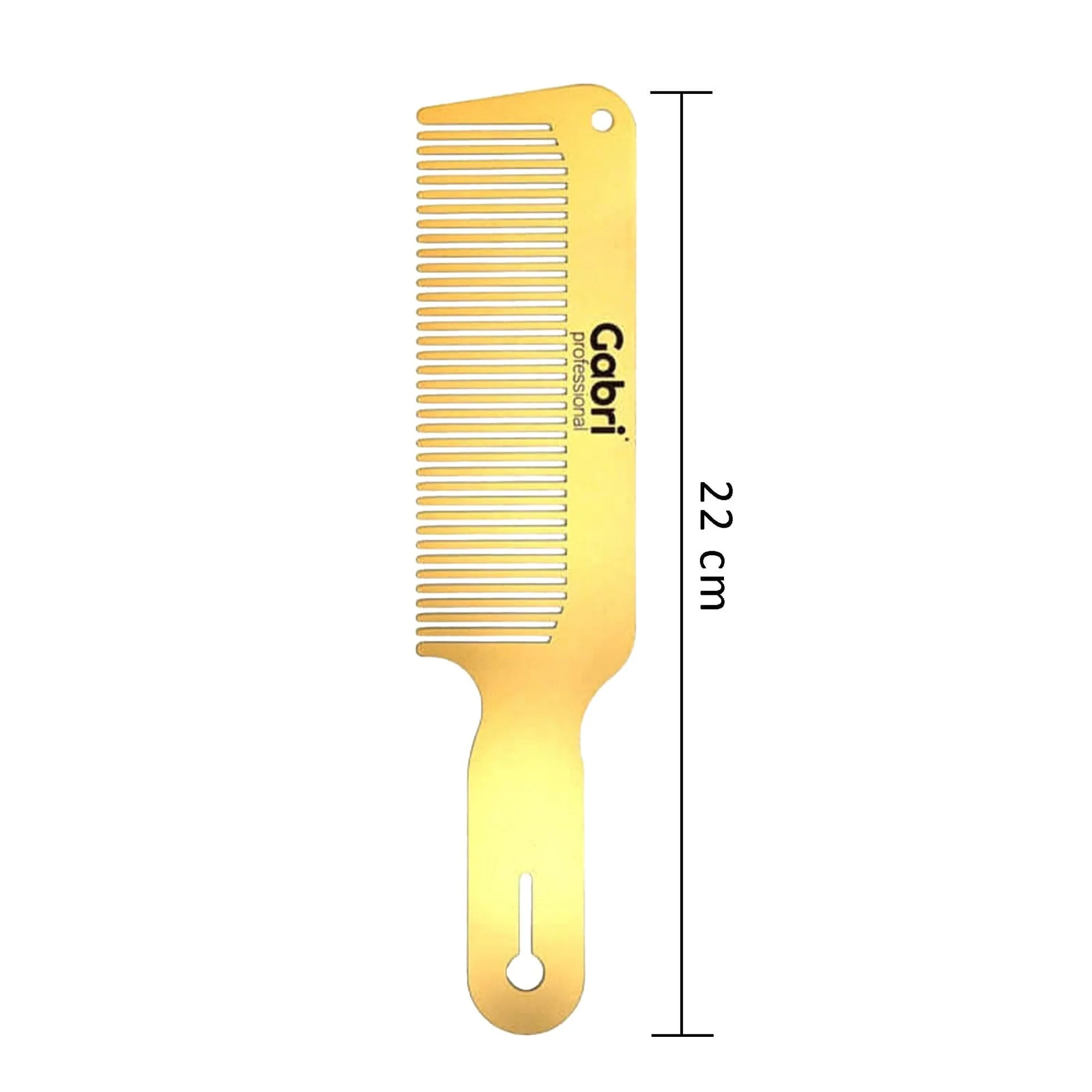 Gabri - Gold Metal Taper & Detangler Comb - Image 4