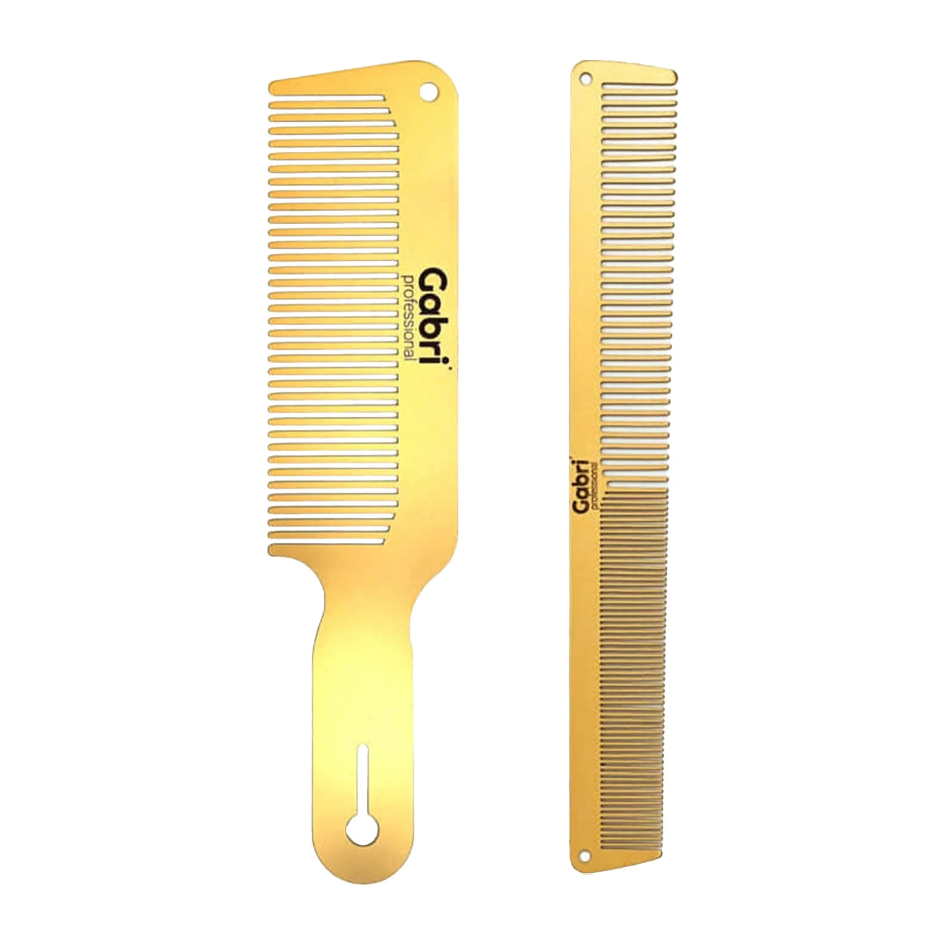 Gabri - Gold Metal Taper & Detangler Comb - Image 8