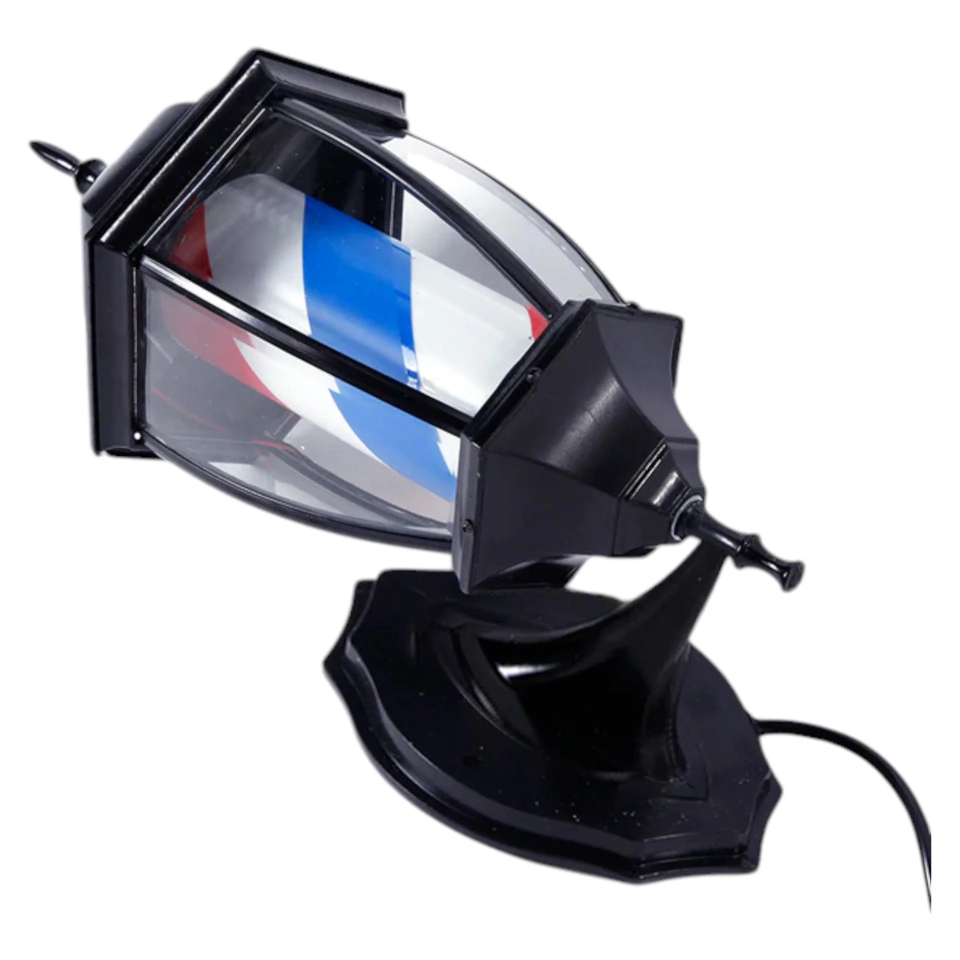 Gabri - Lantern Barber Pole Light (Black, Red White Blue Stripes) 50cm - Image 4