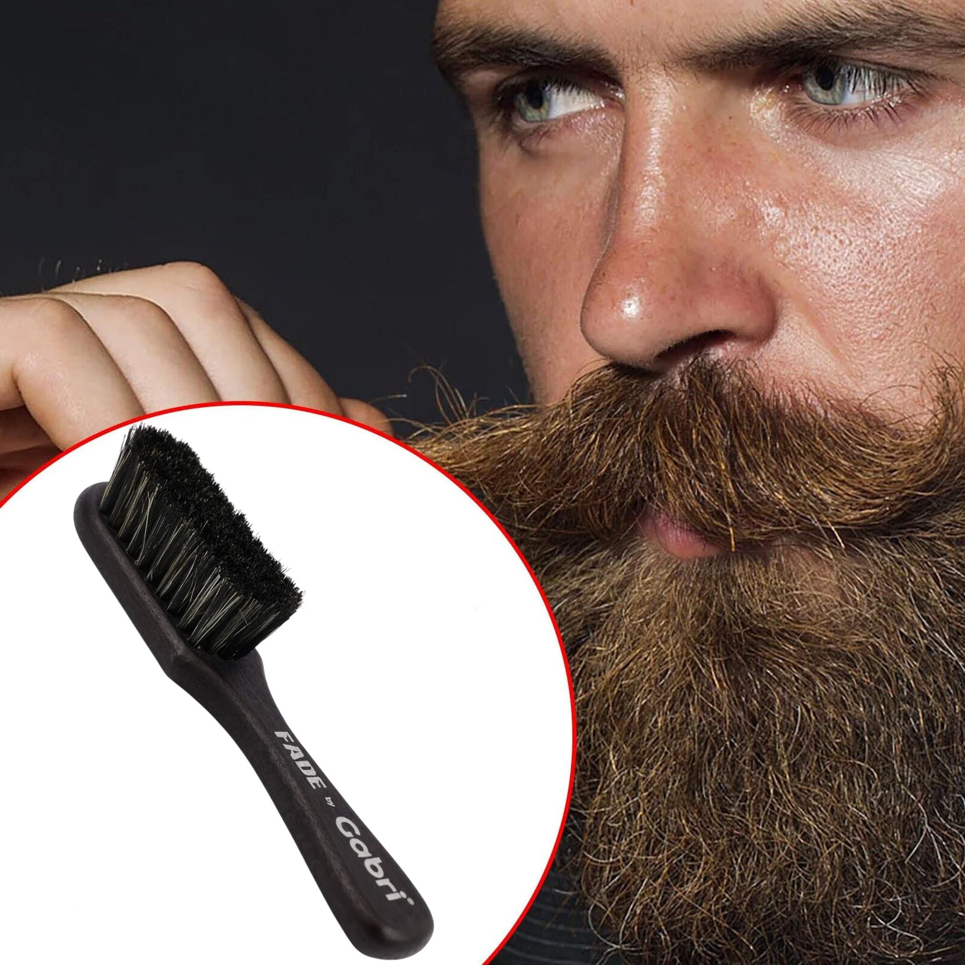 Gabri - Skin Fade Brush Silver Wooden Soft Fader - Image 11