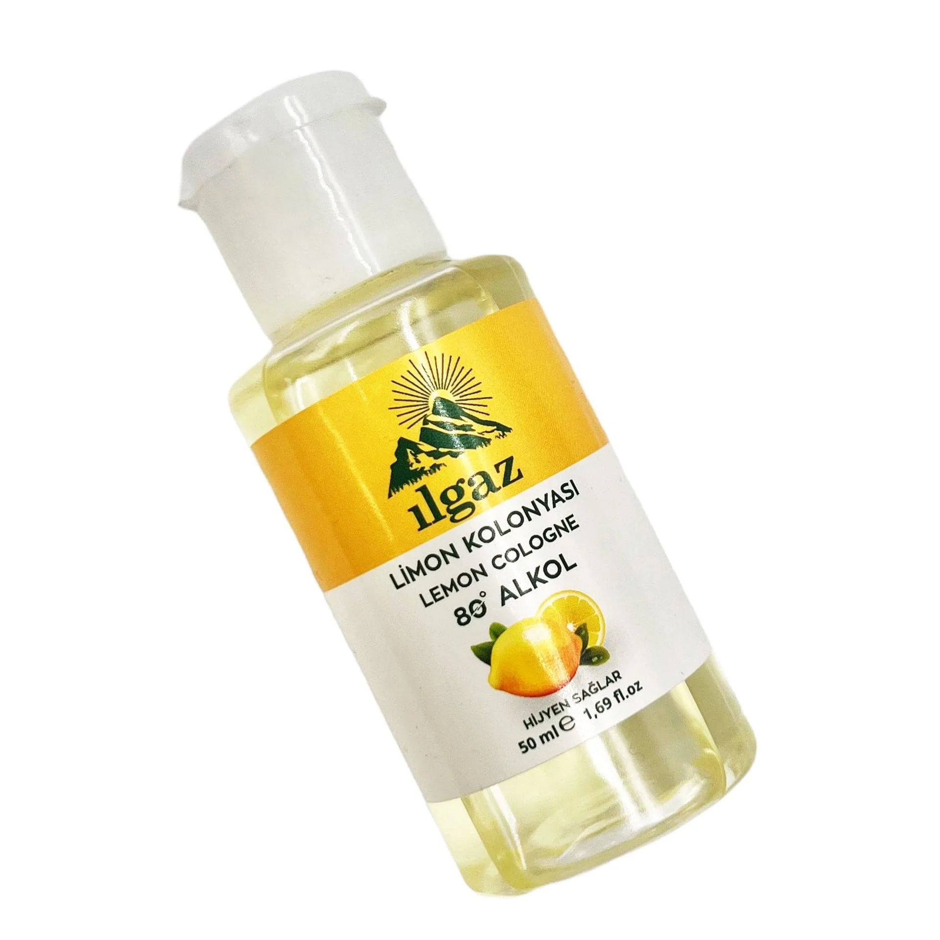 Ilgaz - Lemon Cologne 80-Proof Portable Pocket Travel Size 50ml - Image 3