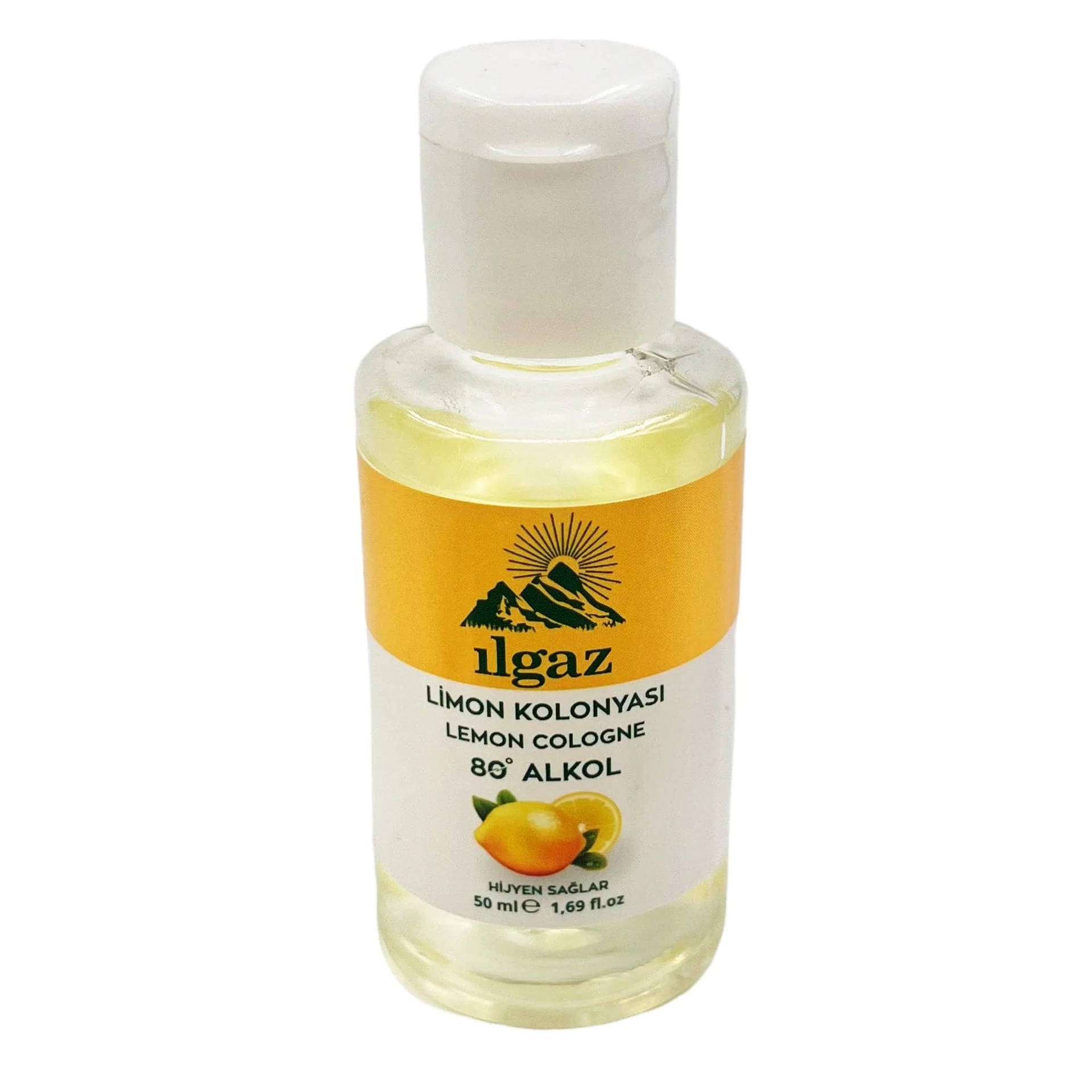 Ilgaz - Lemon Cologne 80-Proof Portable Pocket Travel Size 50ml - Image 4