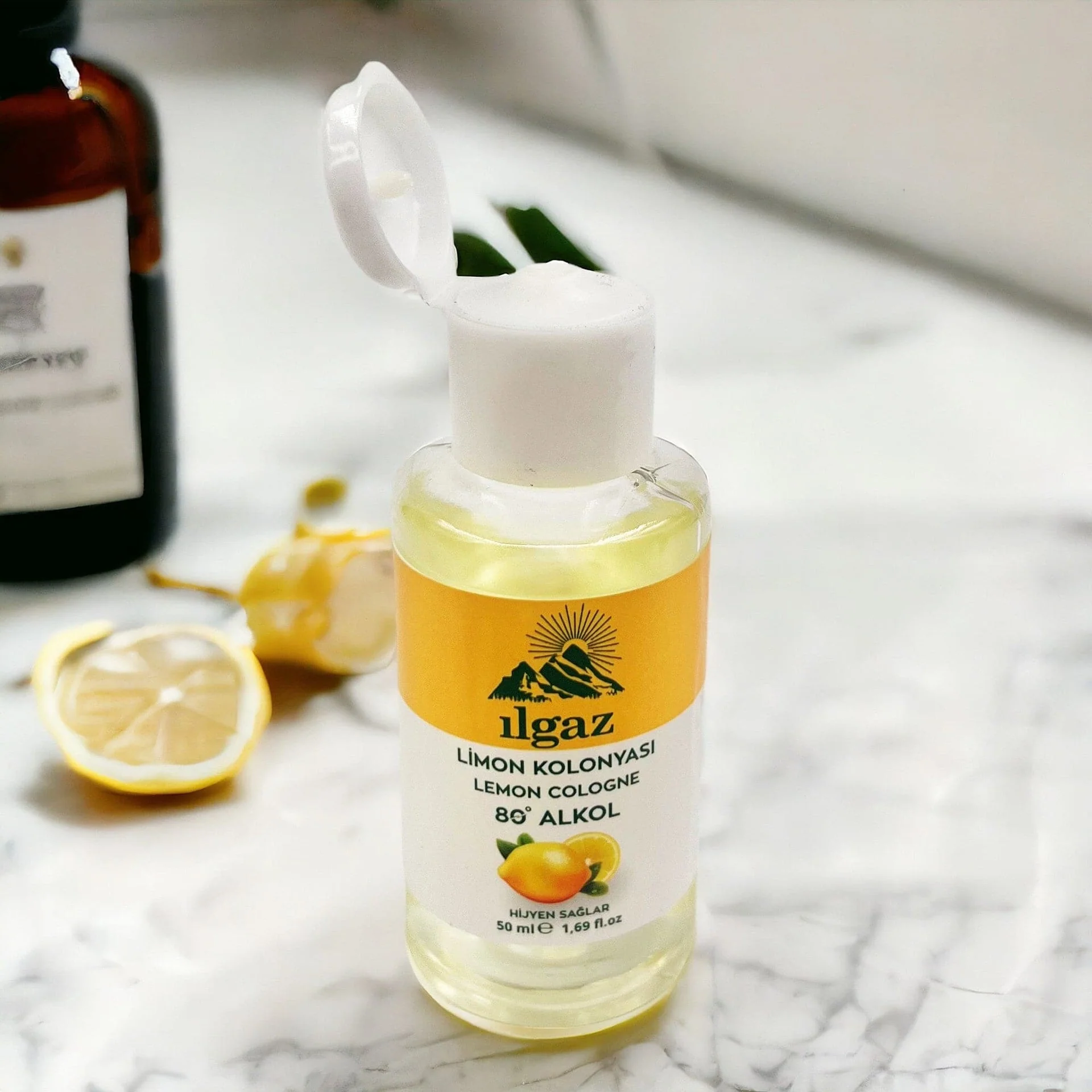 Ilgaz - Lemon Cologne 80-Proof Portable Pocket Travel Size 50ml - Image 5