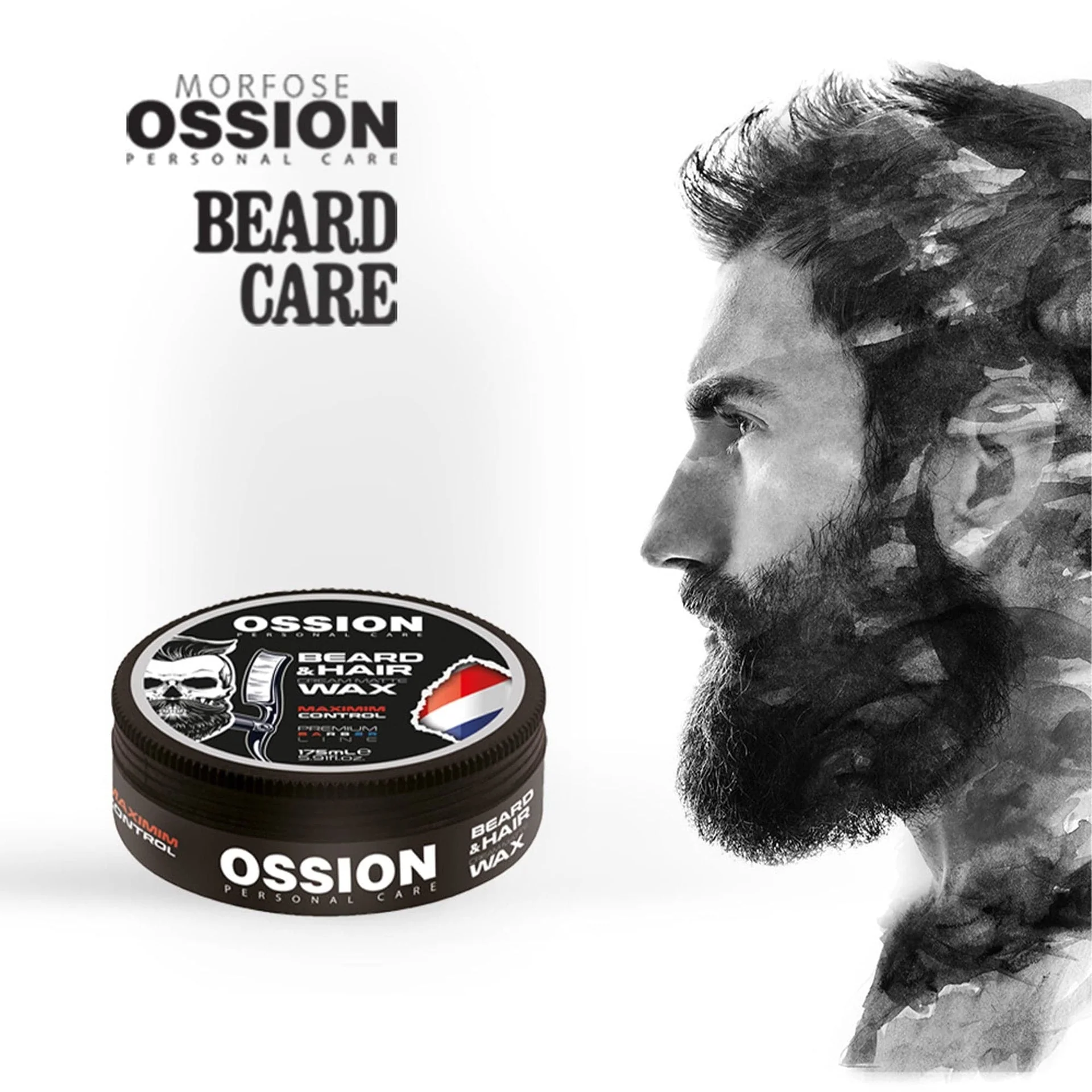 Morfose - Ossion Beard & Hair Cream Matte Wax 175ml - Image 8