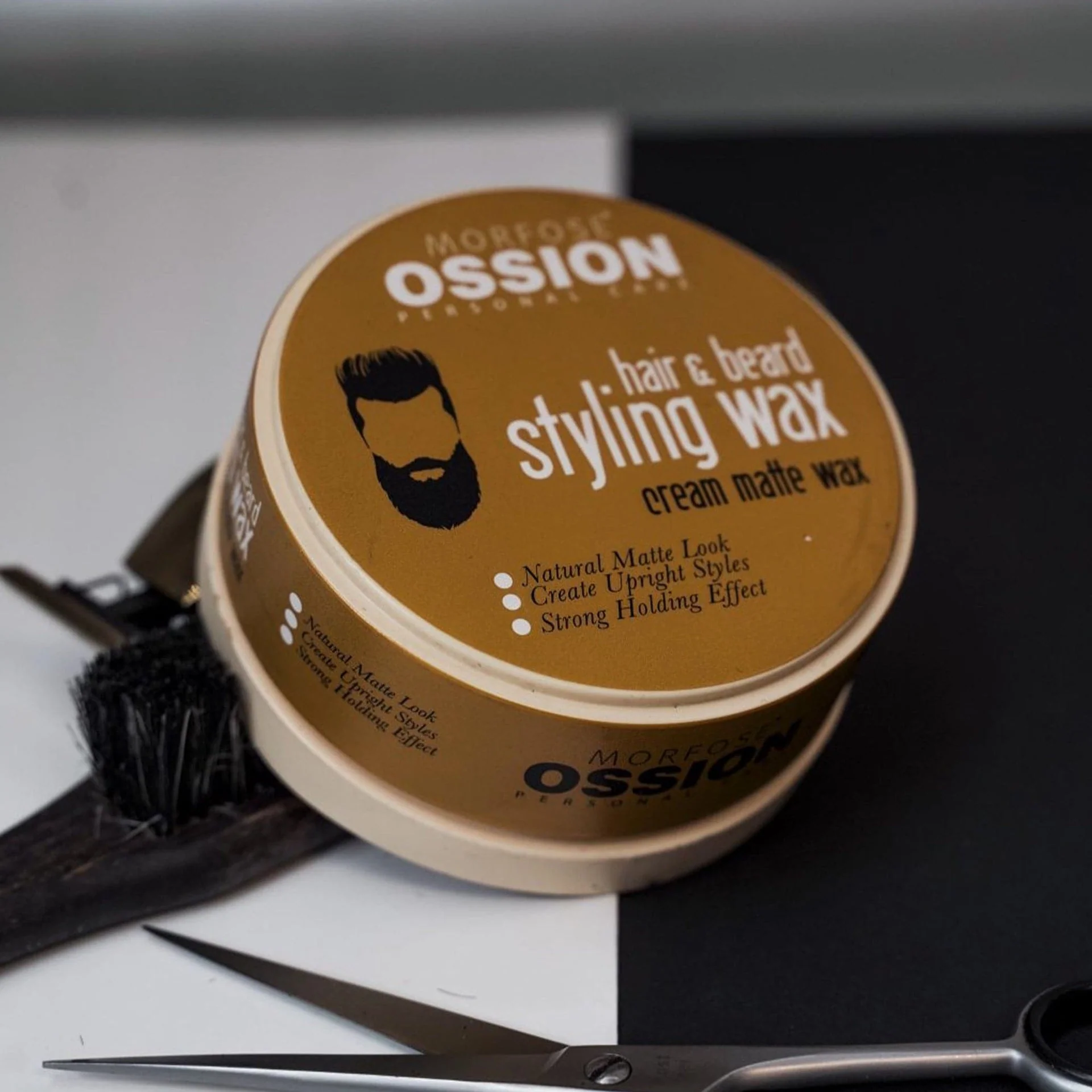 Morfose - Ossion Beard & Hair Styling Cream Matte Wax 150ml - Image 9