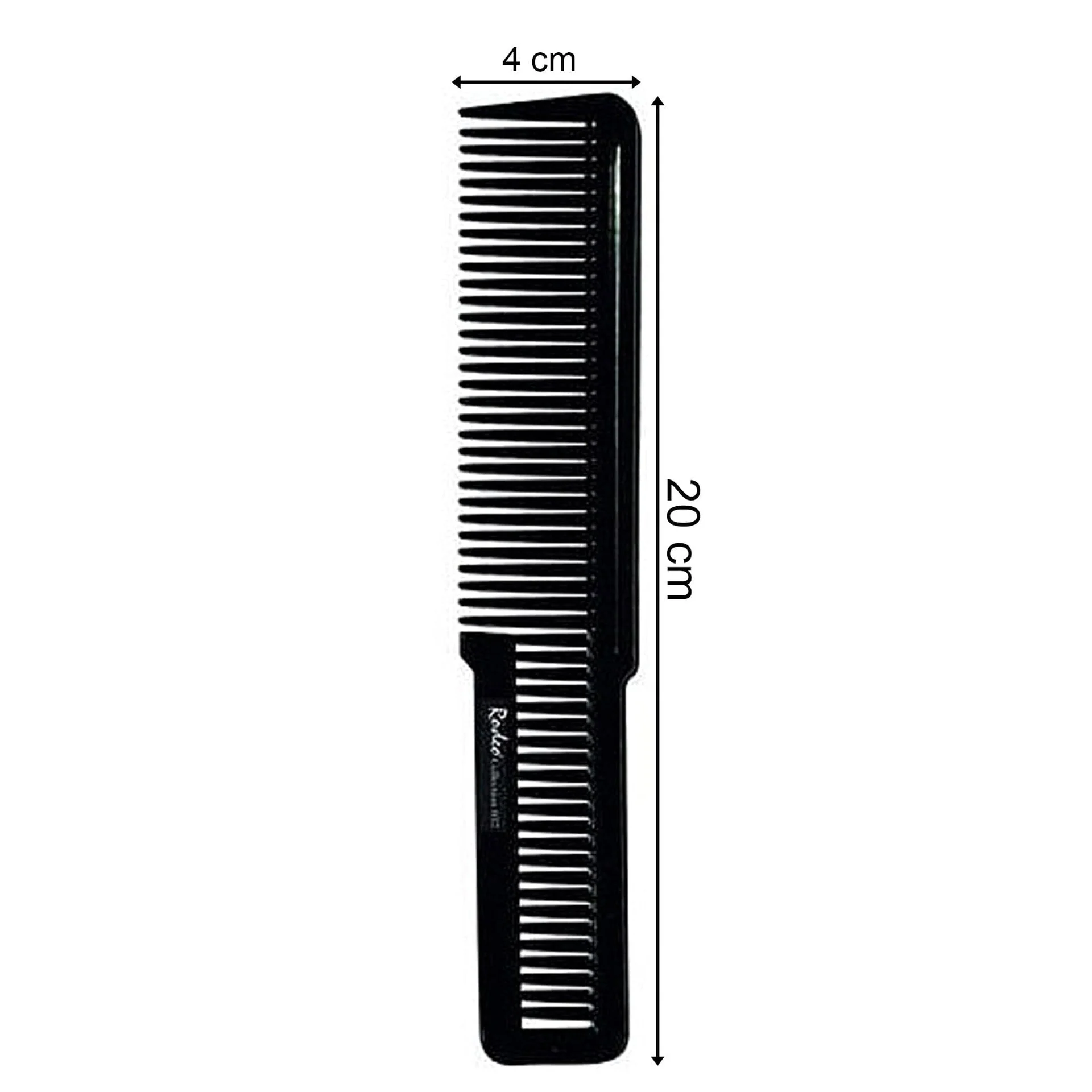 Rodeo - Flat Top Comb No.037 Black 20cm - Image 3