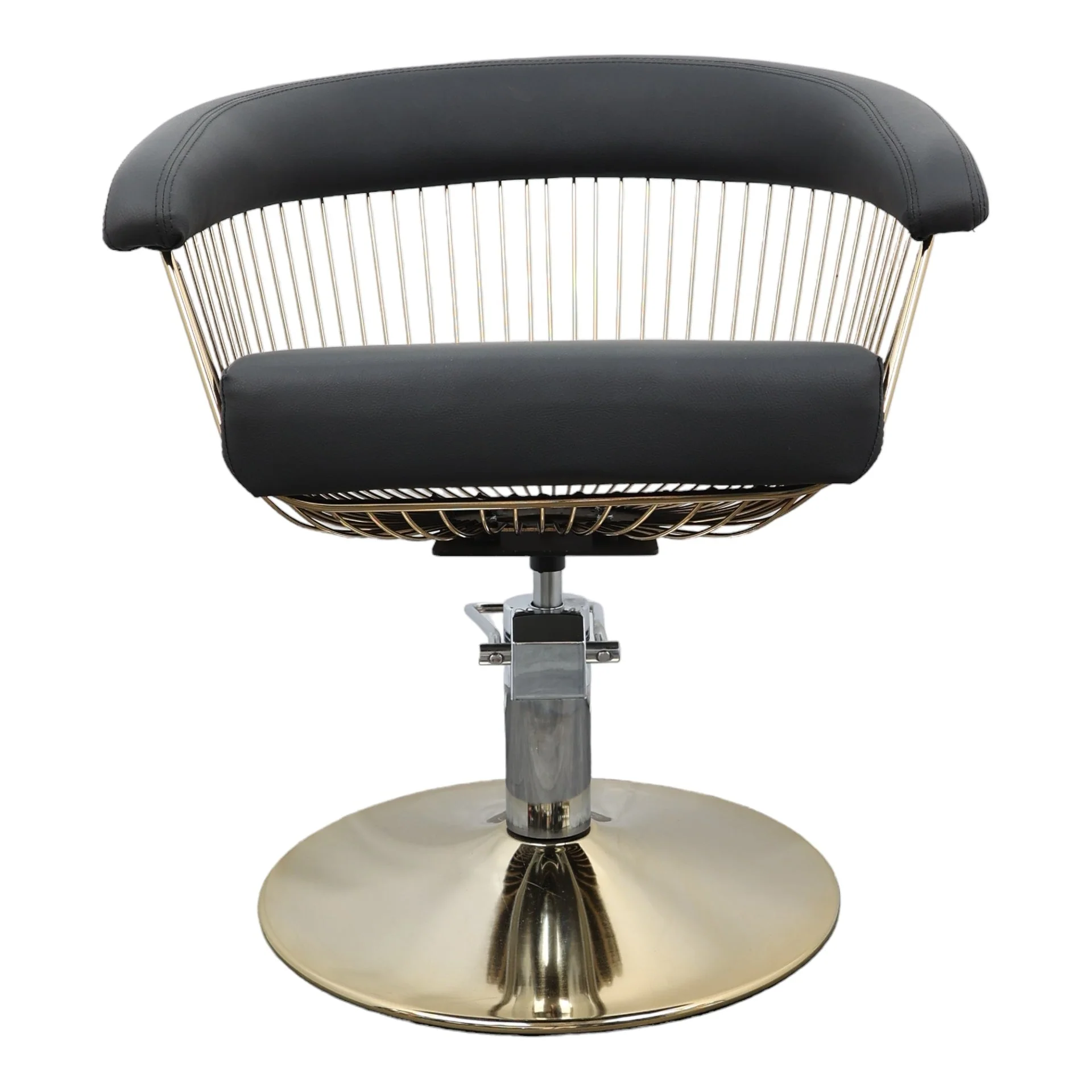 Salon Styling Chair - Comfort in Chrome Designer Hairdressing Seat - Image 10