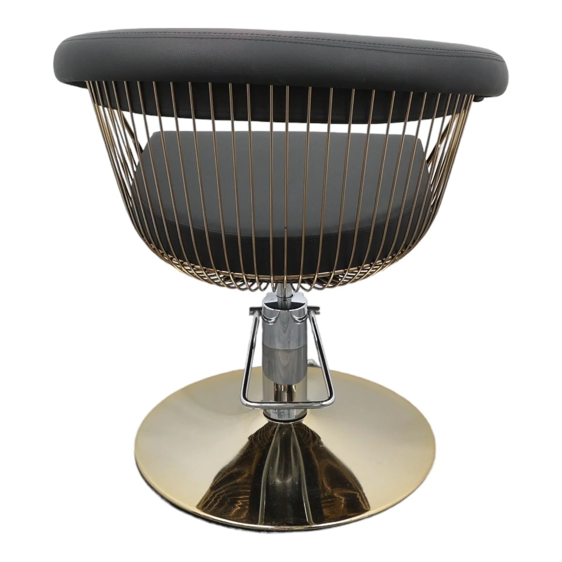 Salon Styling Chair - Comfort in Chrome Designer Hairdressing Seat - Image 6