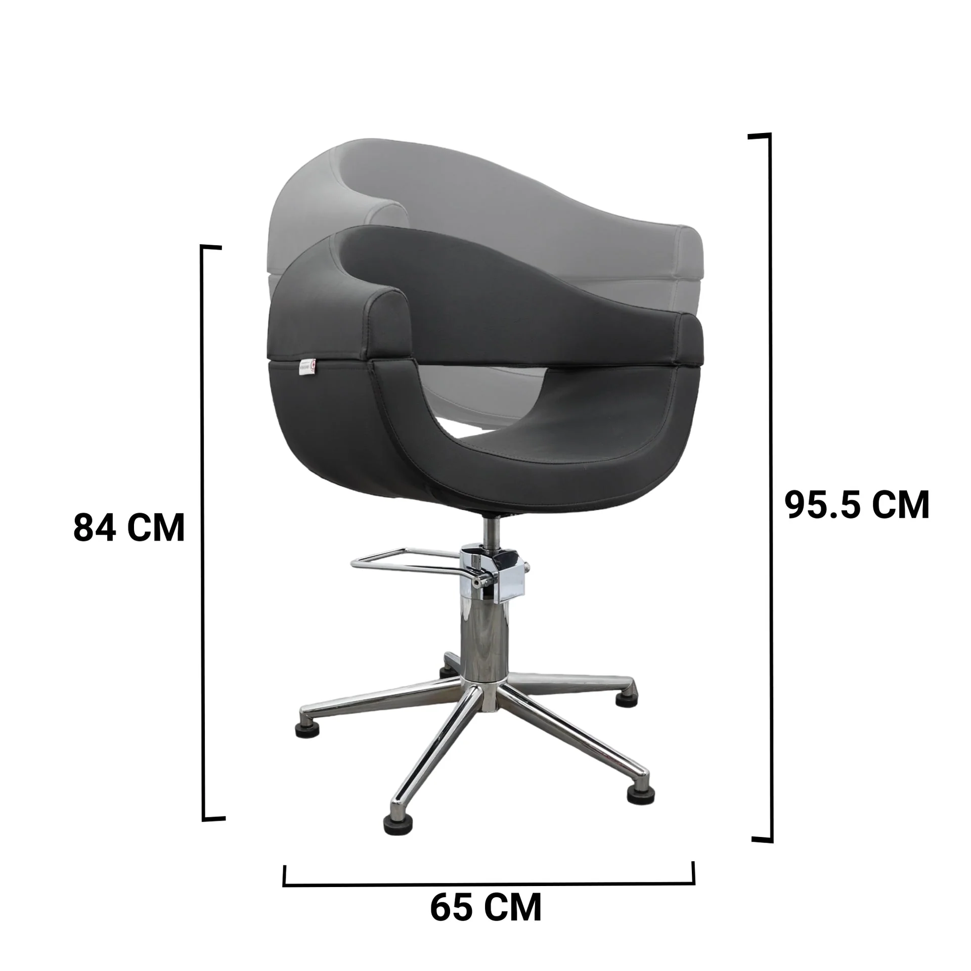 Salon Styling Chair - Sleek Curves Modern Chair - Image 3
