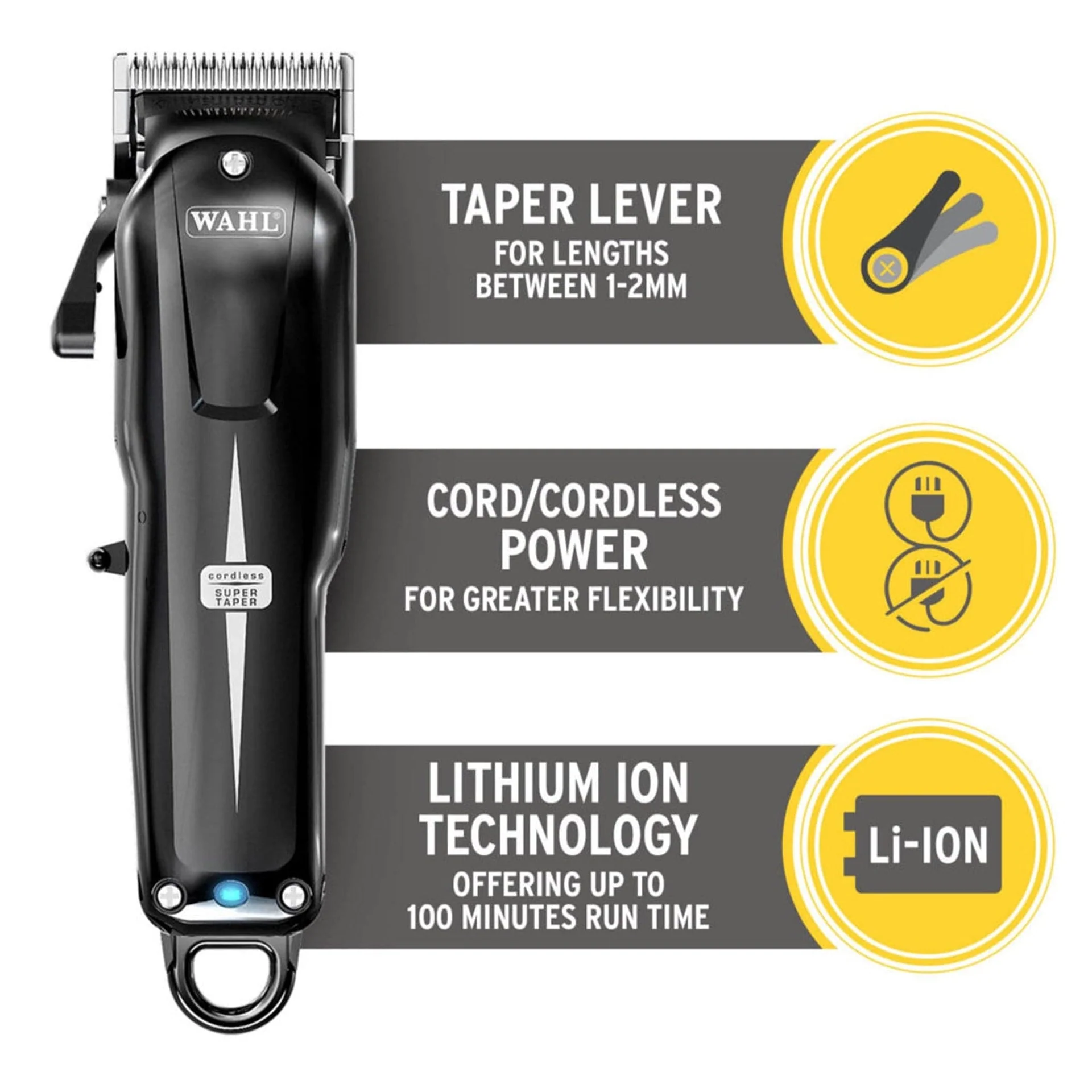 Wahl - Combo Super Taper Clipper & Beret Trimmer Cordless - Image 5